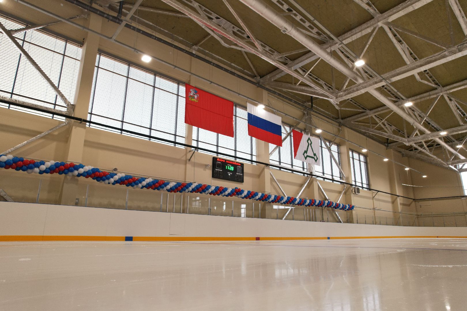 видео с коптера, лед, спорт, арена,