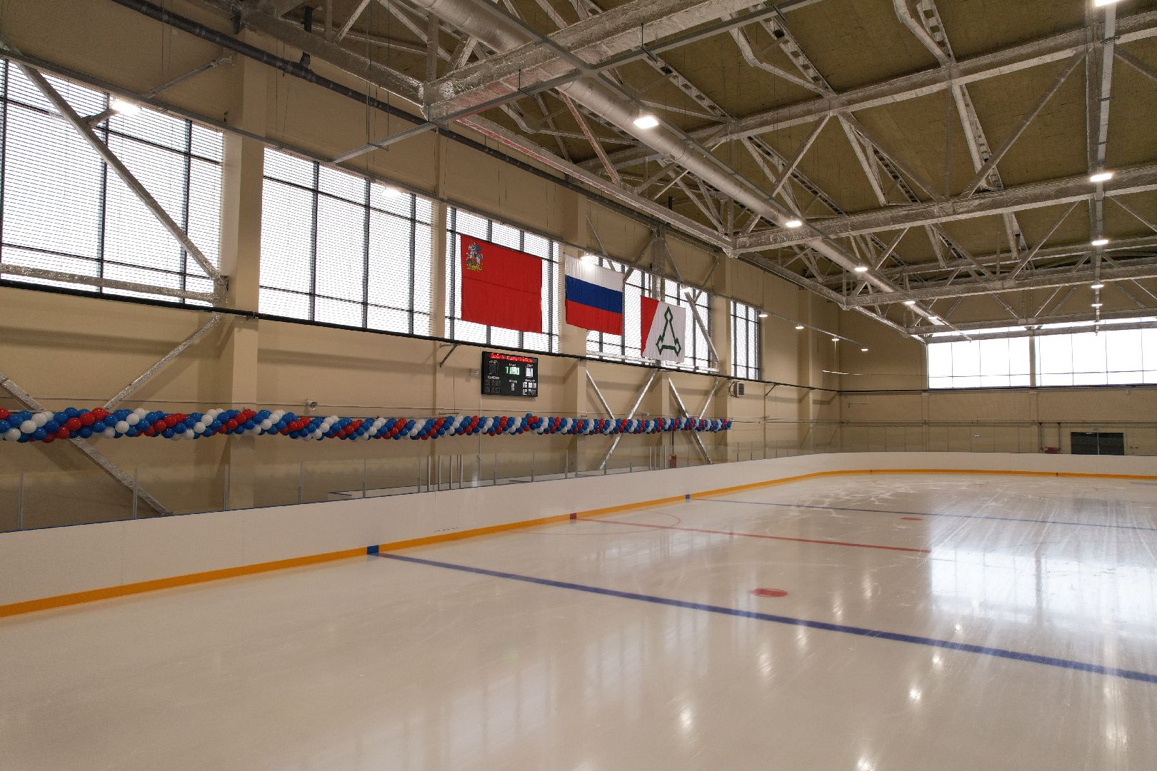 видео с коптера, лед, спорт, арена,