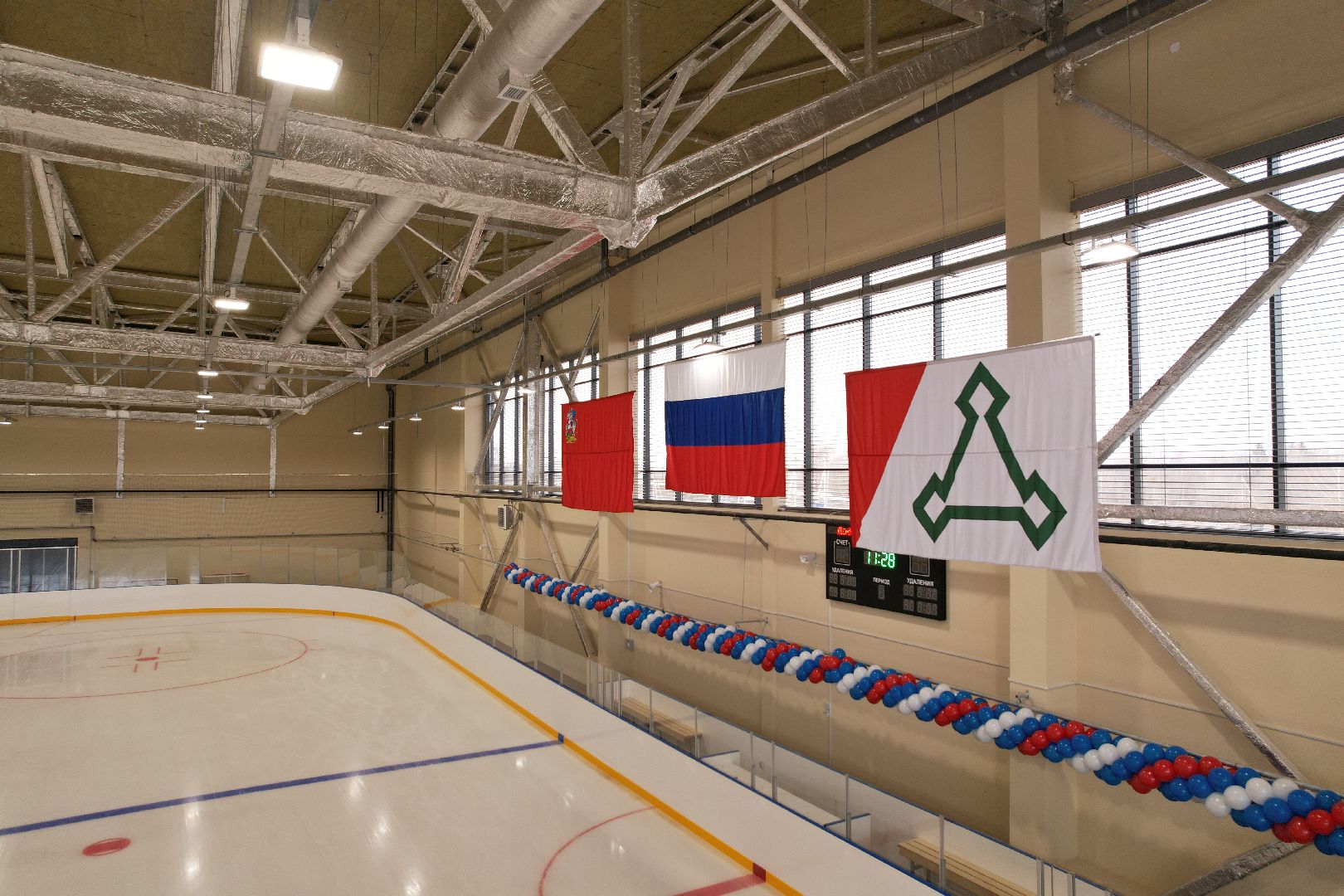 видео с коптера, лед, спорт, арена,