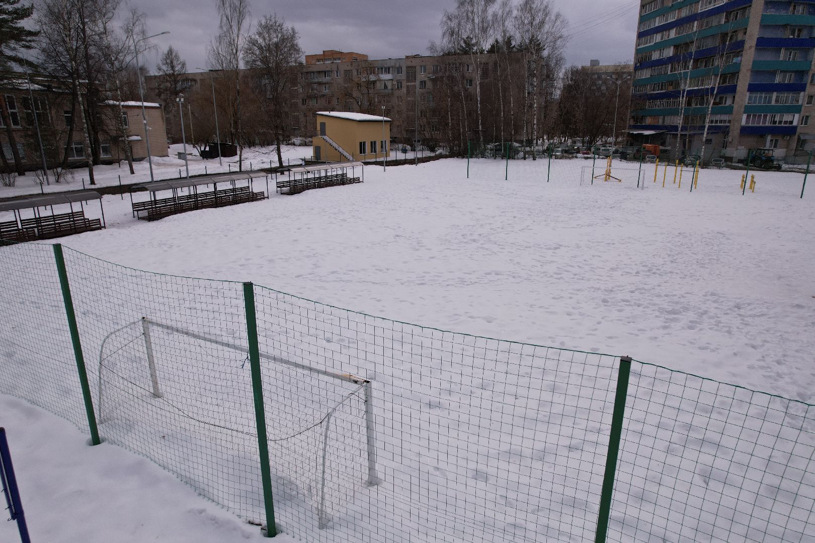 видео с коптера, стадион, спорт, дубна,