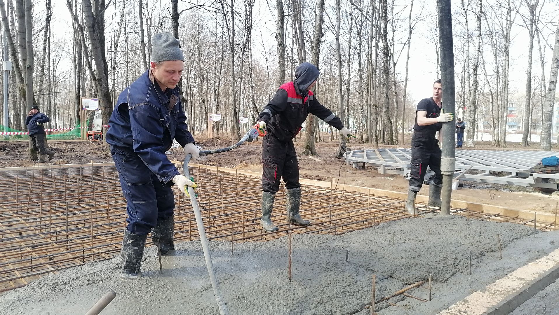 Парк, благоустройство, лобня