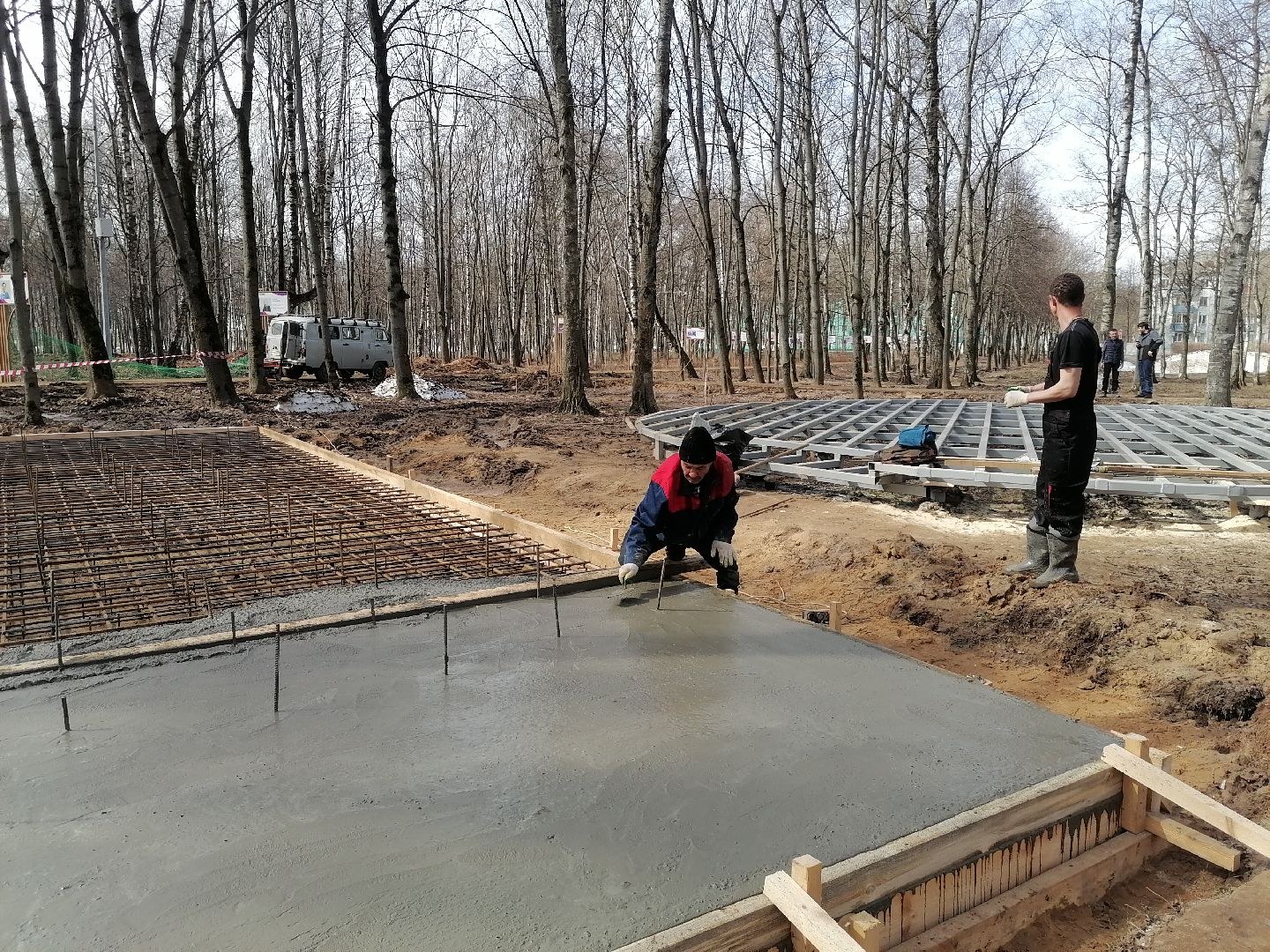 Парк, благоустройство, лобня