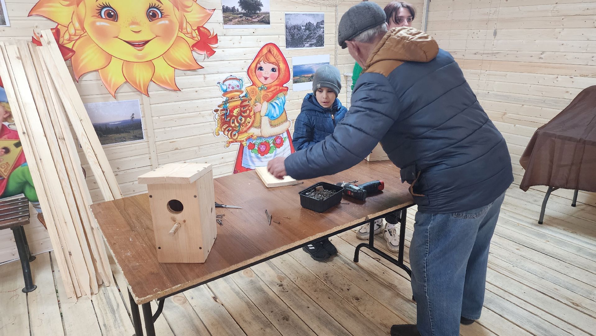 долгопрудный, парки, пернатые в парках, скворечник, экопрогулка, мастер-класс,