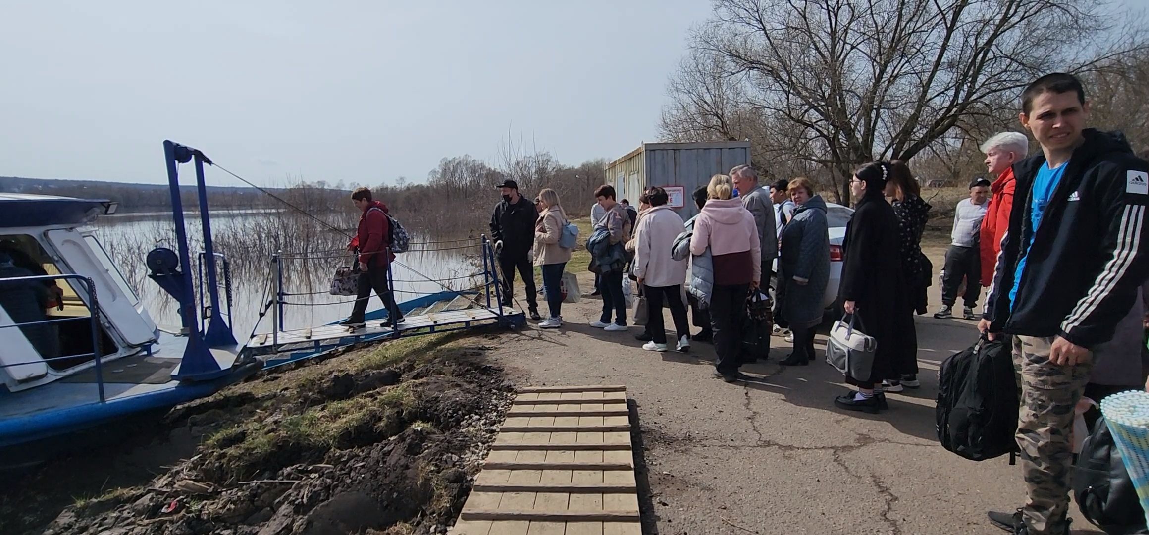 Коломна, Озеры, паводок, разлив реки, теплоход,