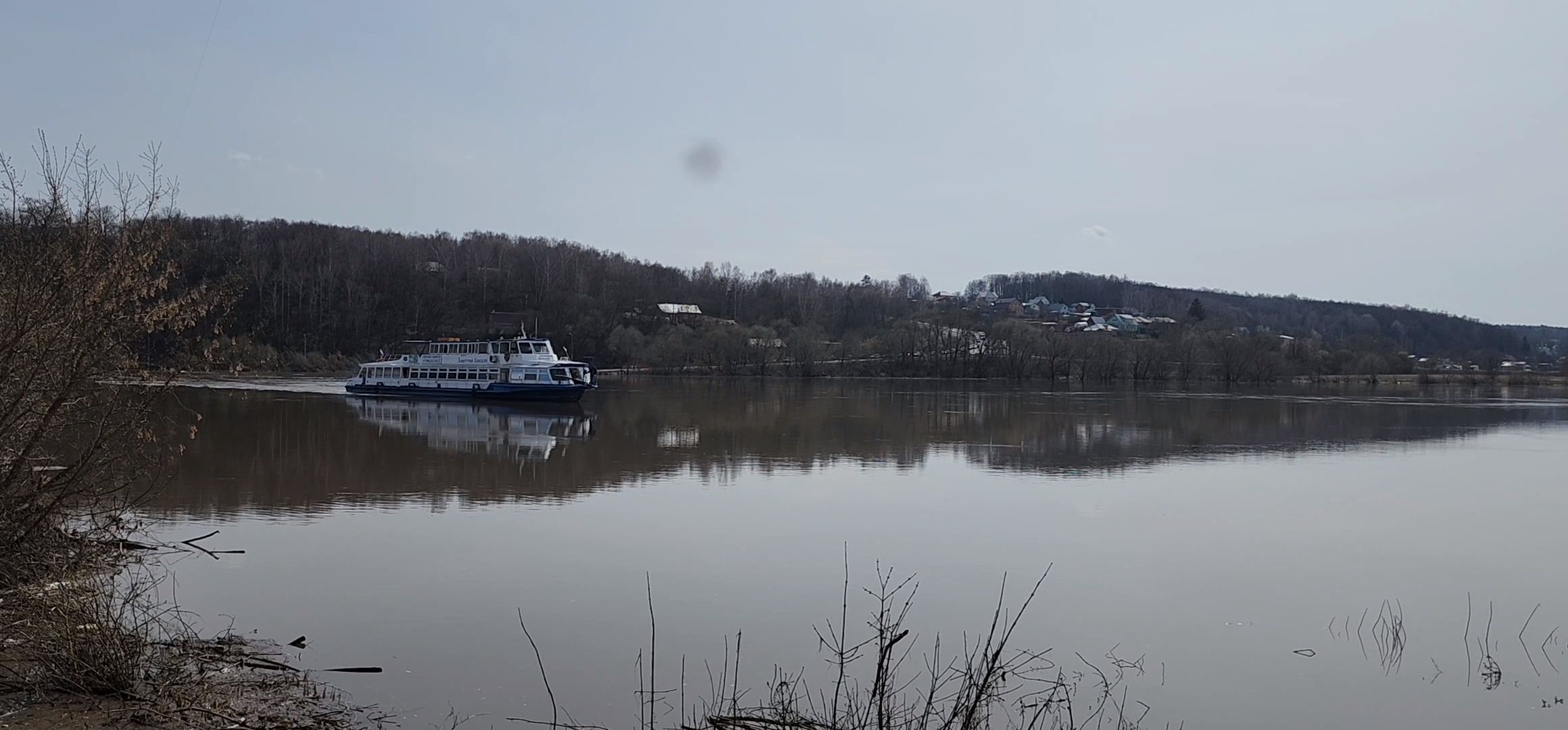 Коломна, Озеры, паводок, разлив реки, теплоход,