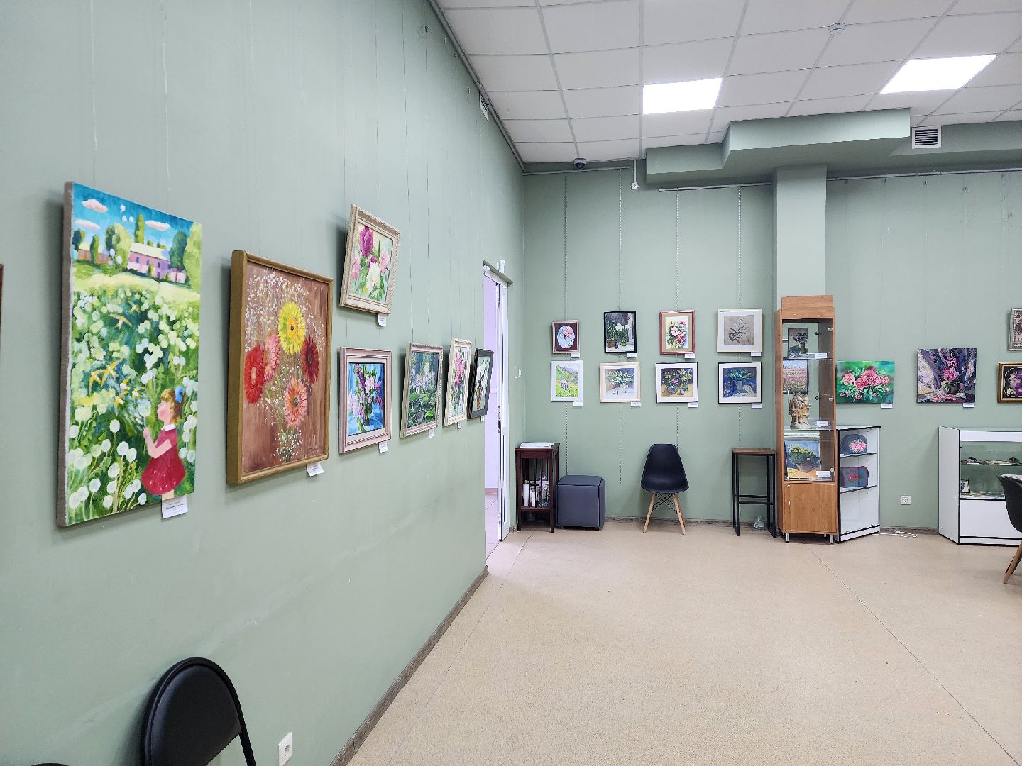 пушкино, дом художника, экспозиция, весна, живопись,