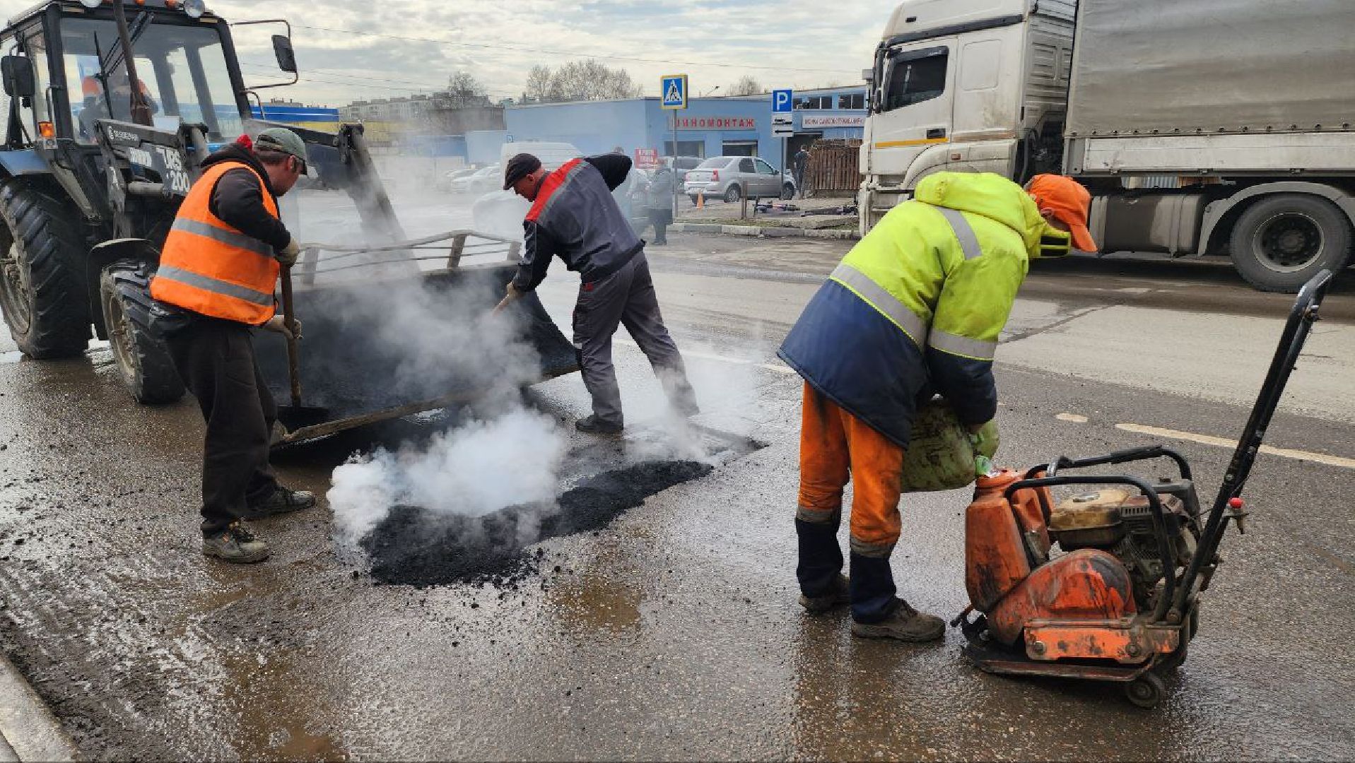 Люберцы, дороги, ямочный ремонт,