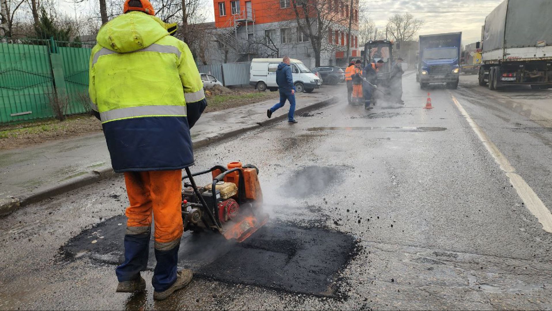 Люберцы, дороги, ямочный ремонт,