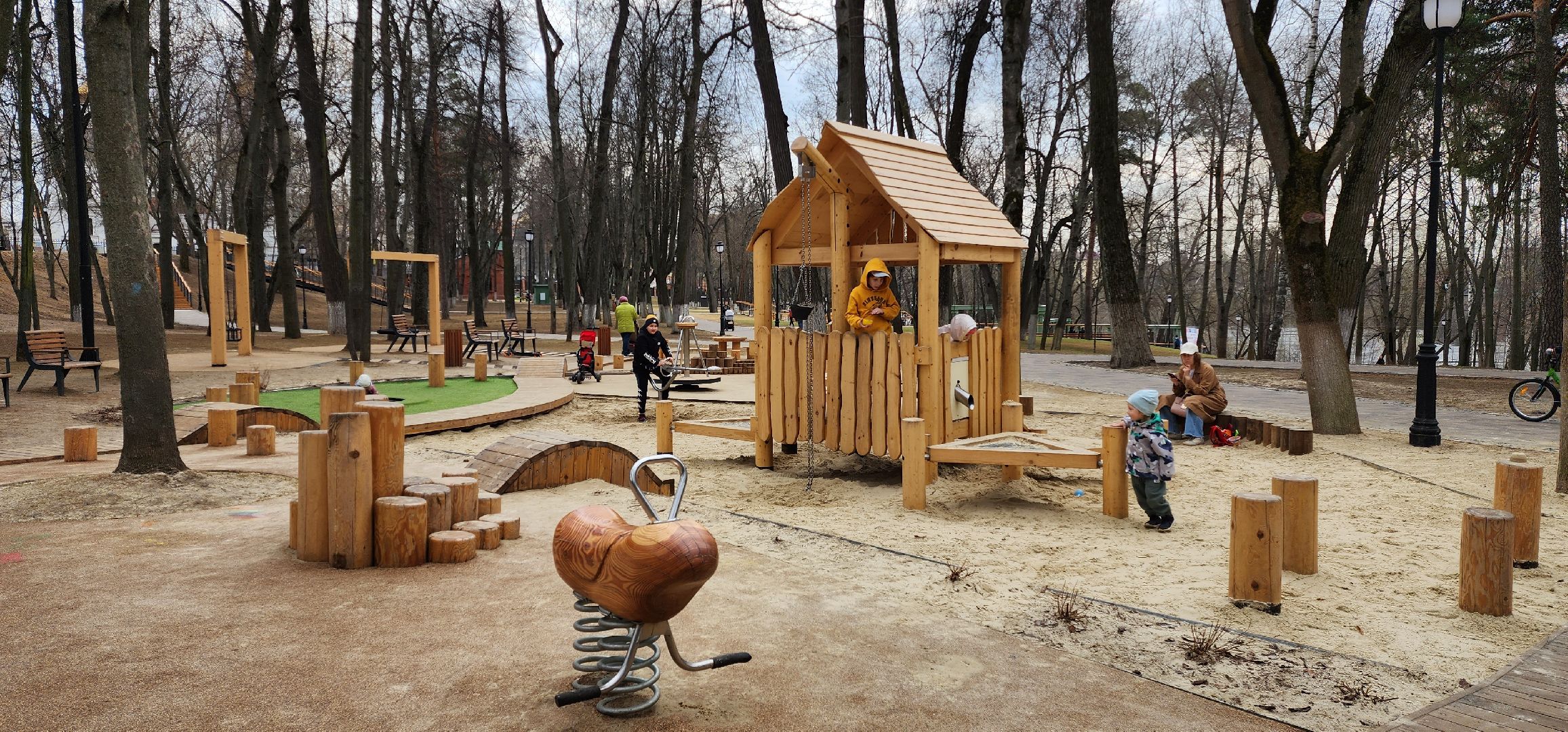 раменское, благоустройство, раменский городской парк, подготовка к открытию летнего сезона,