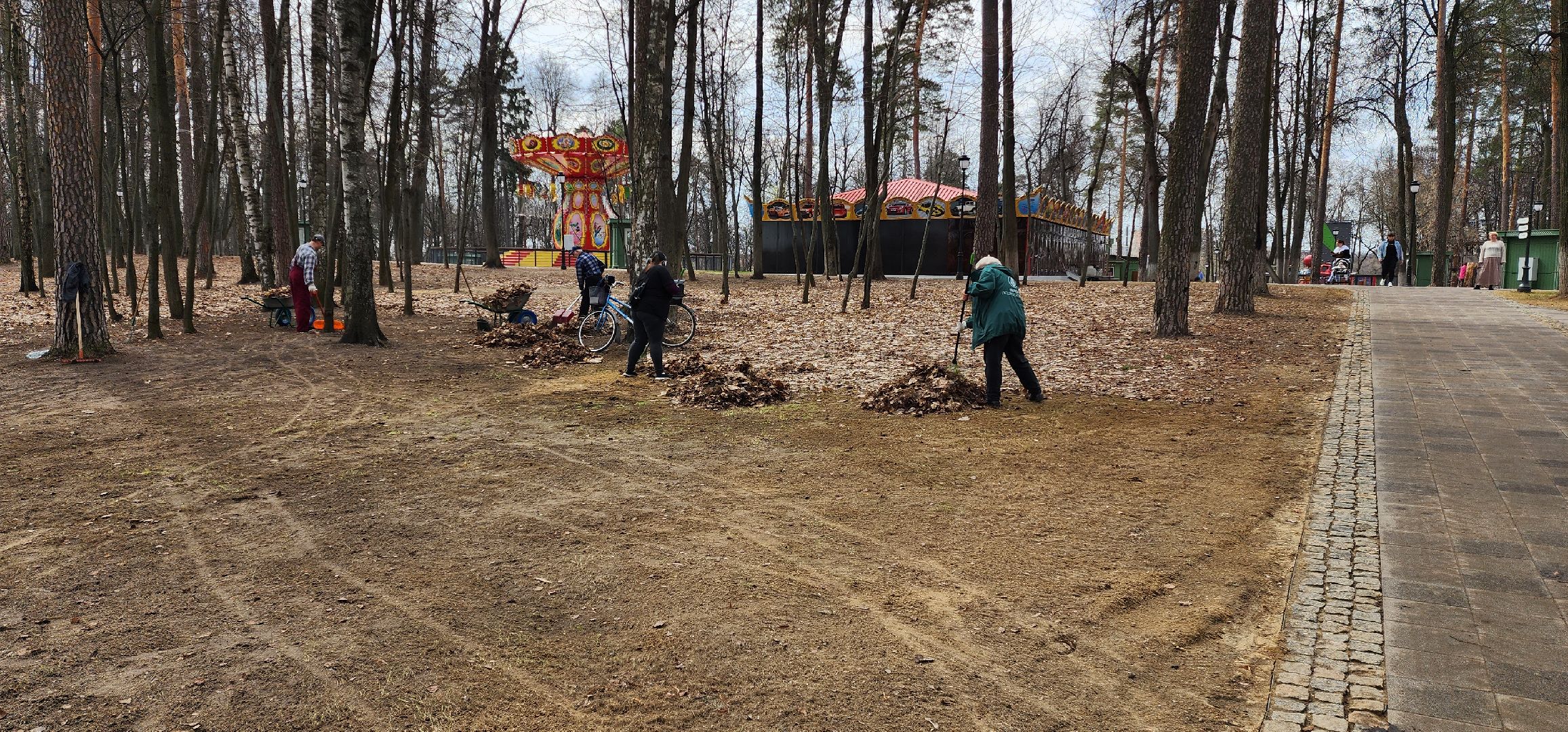 раменское, благоустройство, раменский городской парк, подготовка к открытию летнего сезона,