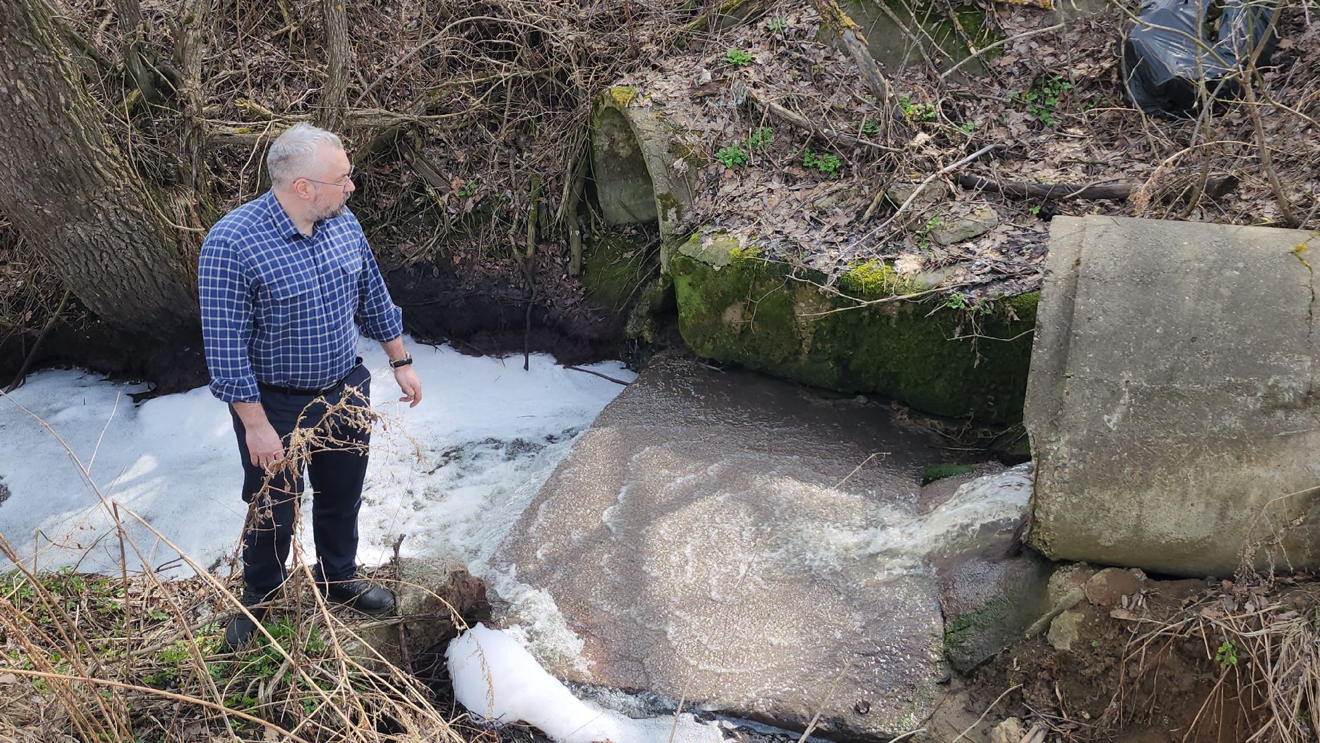 серпухов, ивановская деревня, река кюлька, ливневки, промышленные стоки, экология, депутат-эколог,