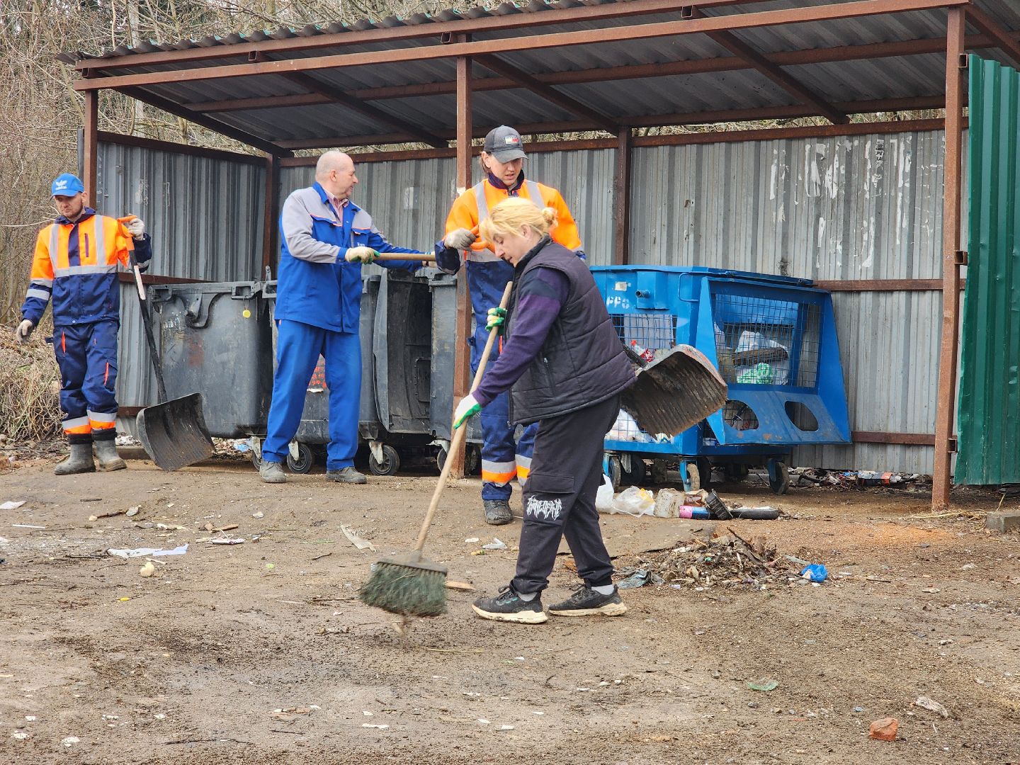благоустойство, тучково, Пункт приема шин, контейнерная площадка, вывоз мусора, руза, рузский городской округ,