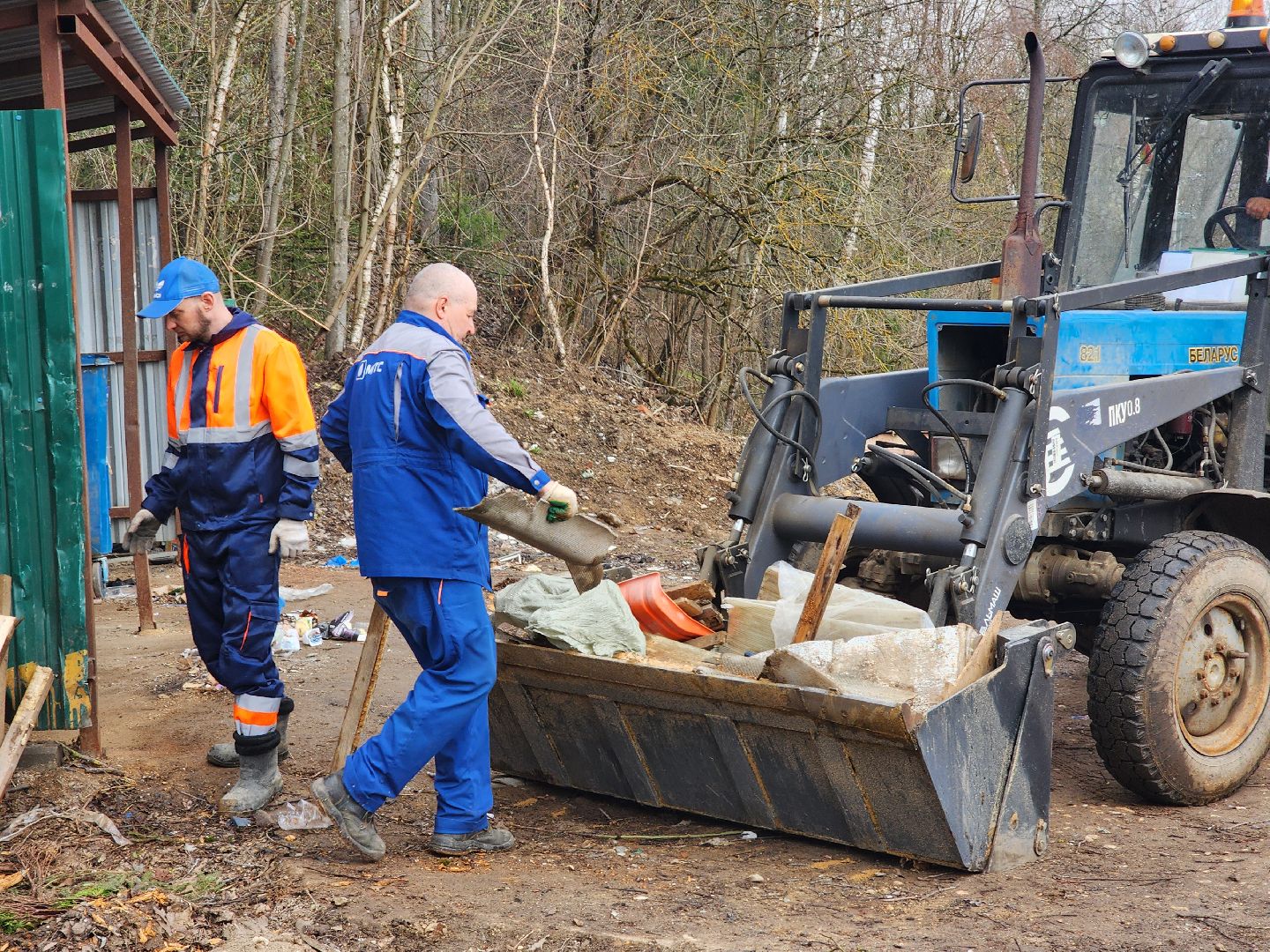 благоустойство, тучково, Пункт приема шин, контейнерная площадка, вывоз мусора, руза, рузский городской округ,