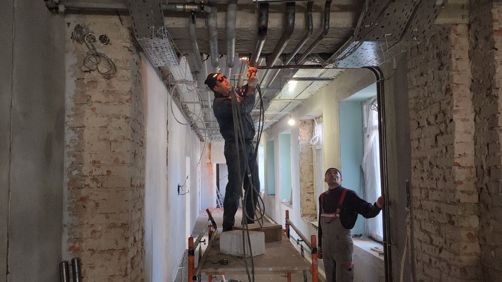 серпухов, школа 16, улица космонавтов, капитальный ремонт, пищеблок, спортзал,