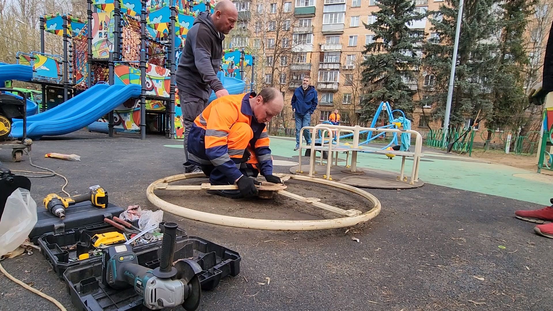 Одинцово, густ, густ мо, детские игровые площадки, ремонтная бригада, мбу,