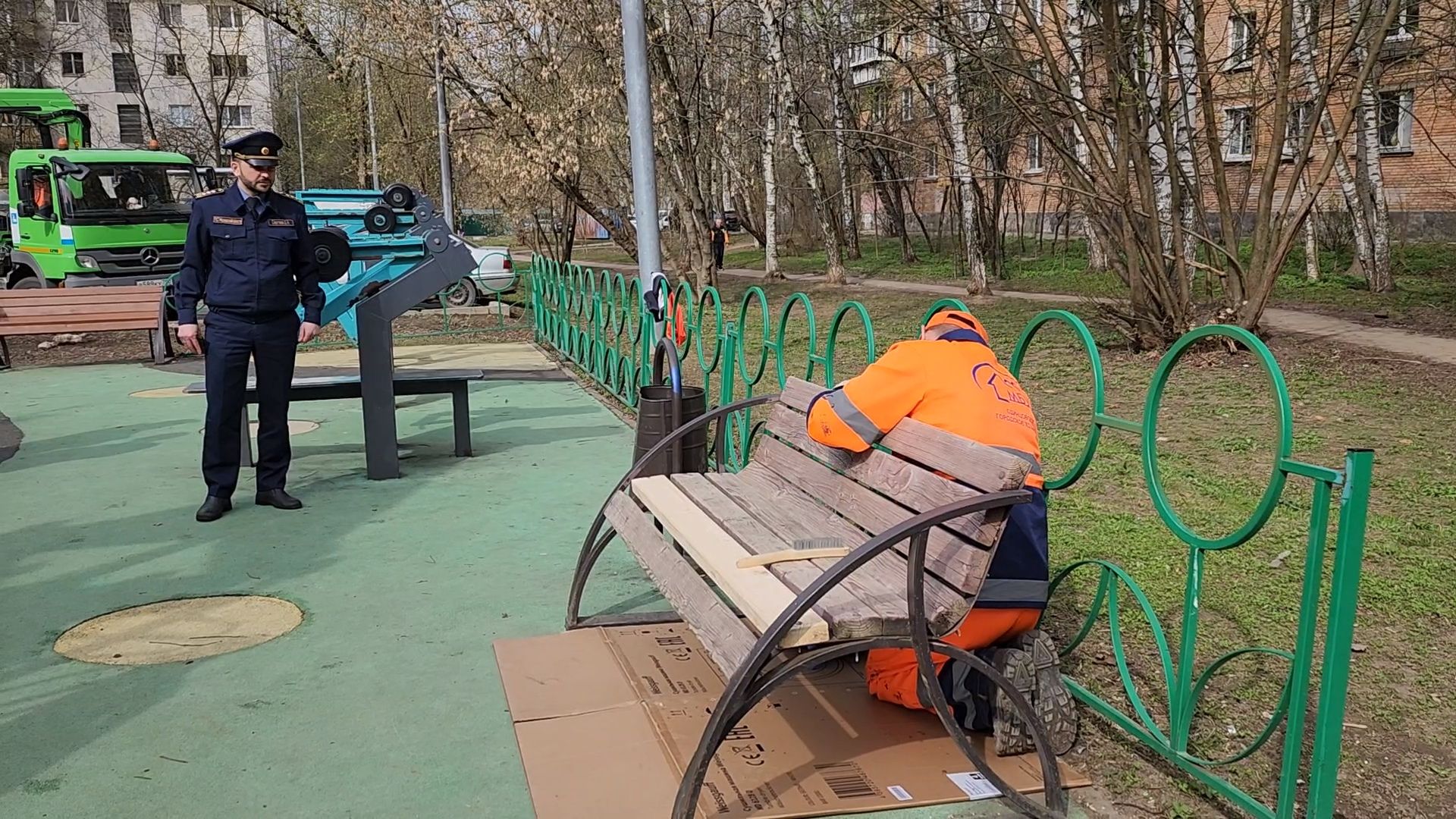 Одинцово, густ, густ мо, детские игровые площадки, ремонтная бригада, мбу,