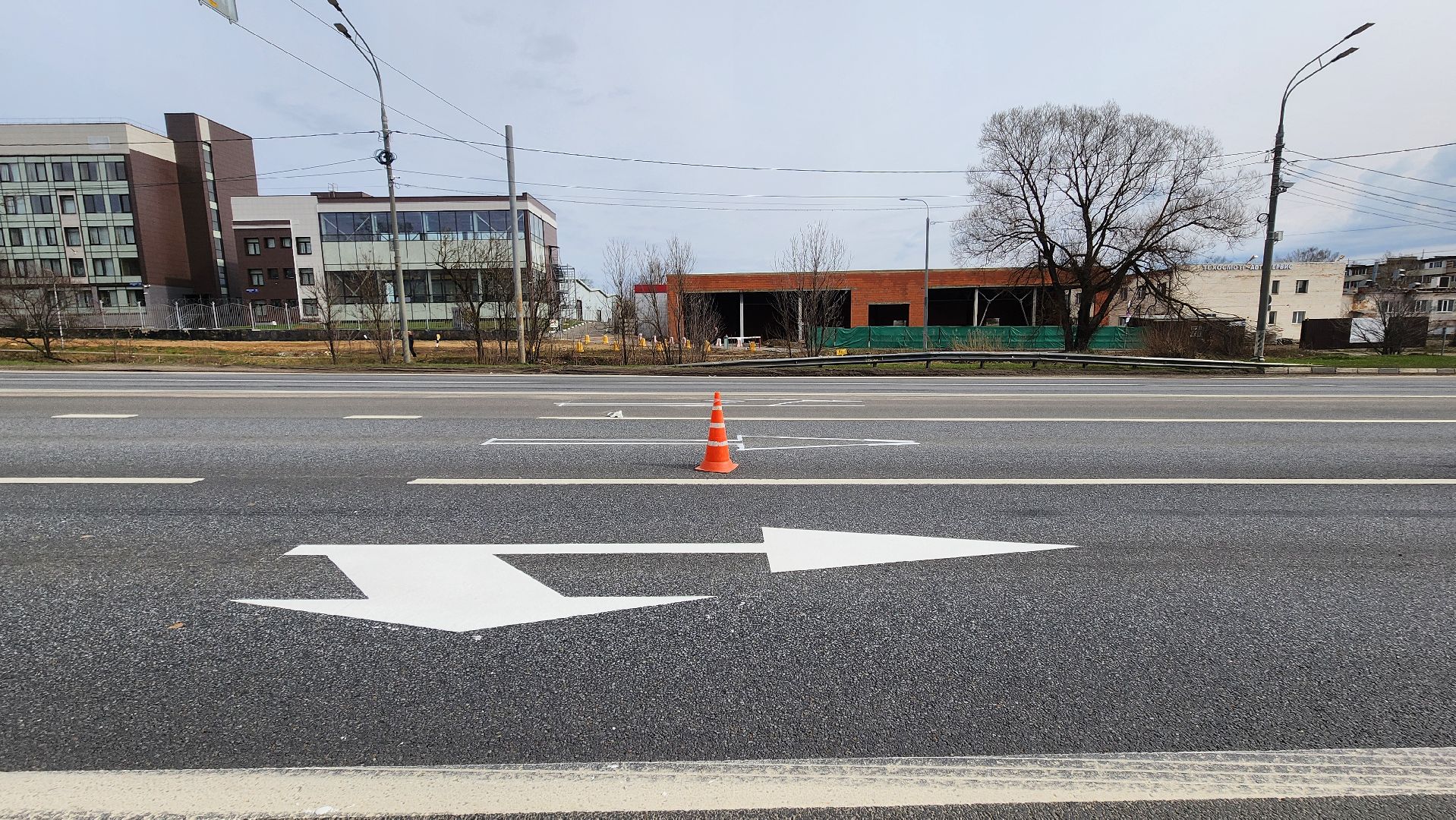 Солнечногорск, ленинградское шоссе, Дороги, Разметка,