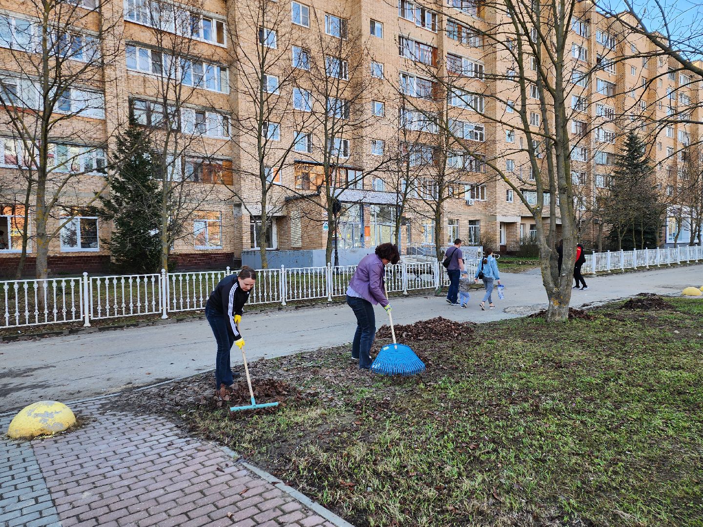 серпухов, уборка территории, подмосковье, журналисты, субботник,