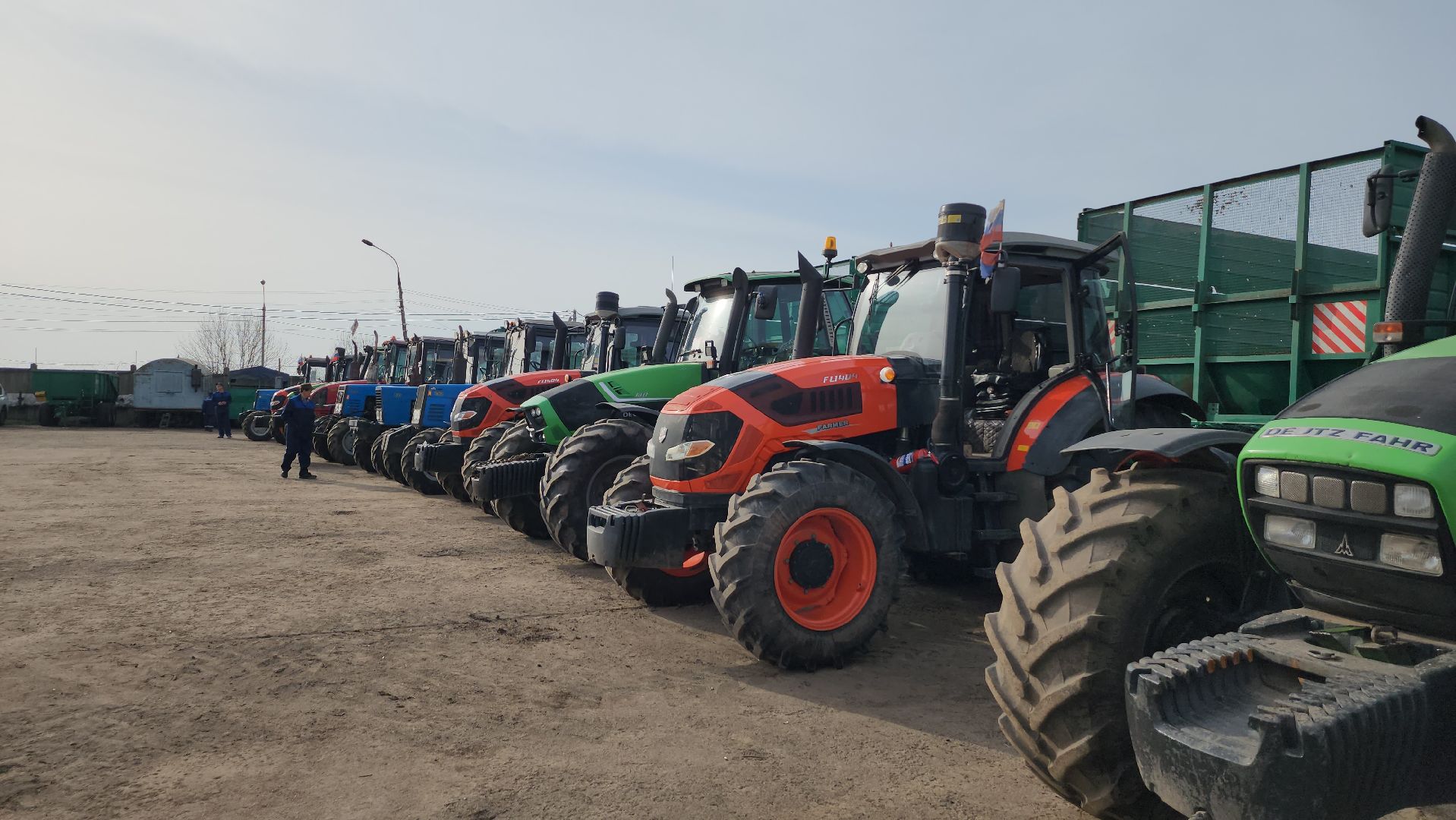 сельское хозяйство, серпухов, ао дашковка, сельхозтехника, весенний смотр техники, поселок большевик,