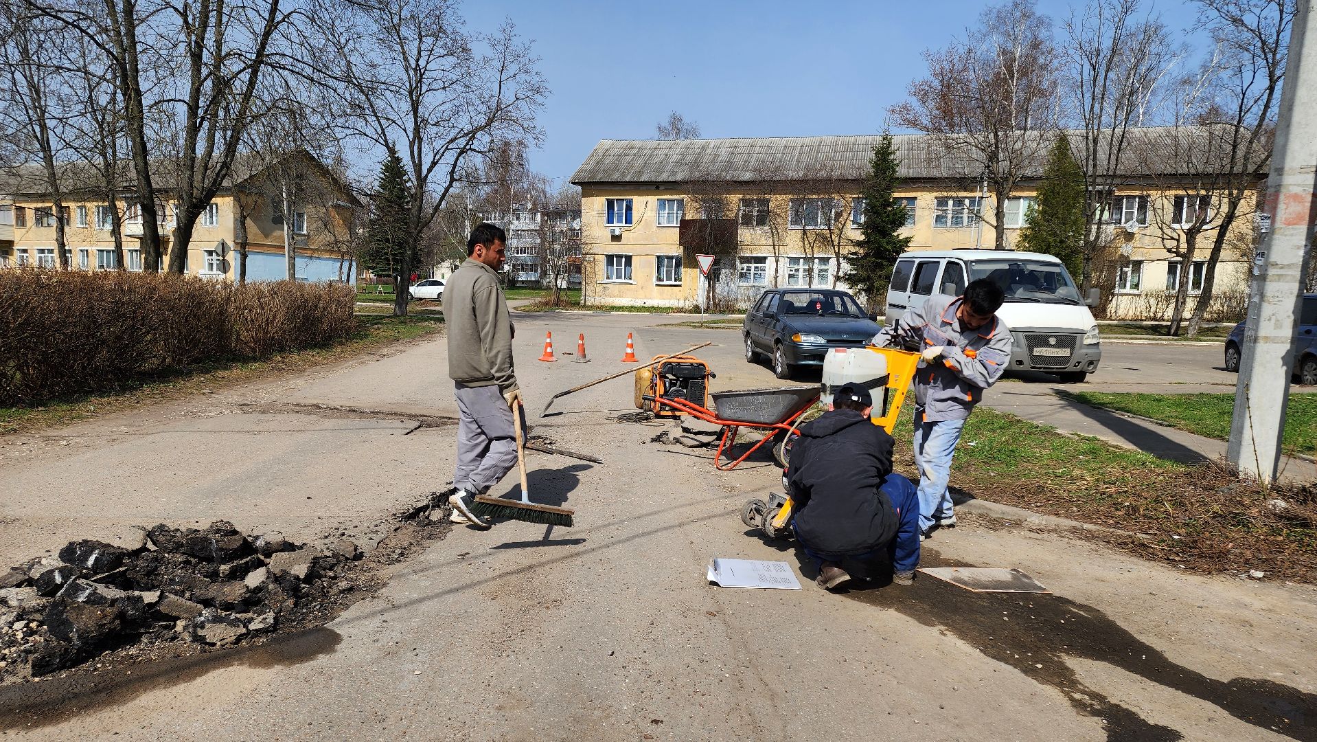 кашира, ремонт, дорожные службы, ямочный ремонт, оцифровка ям, асфальтовое покрытие,
