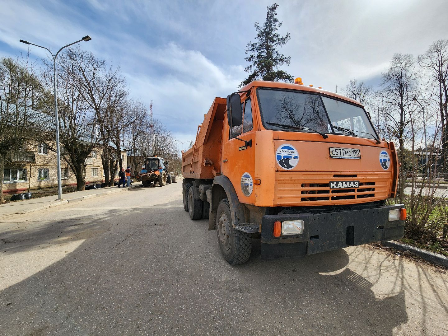 уборка города, уборка дорог, коммунальная служба, коммунальная техника, руза, рузский городской округ, ремонт дорог,