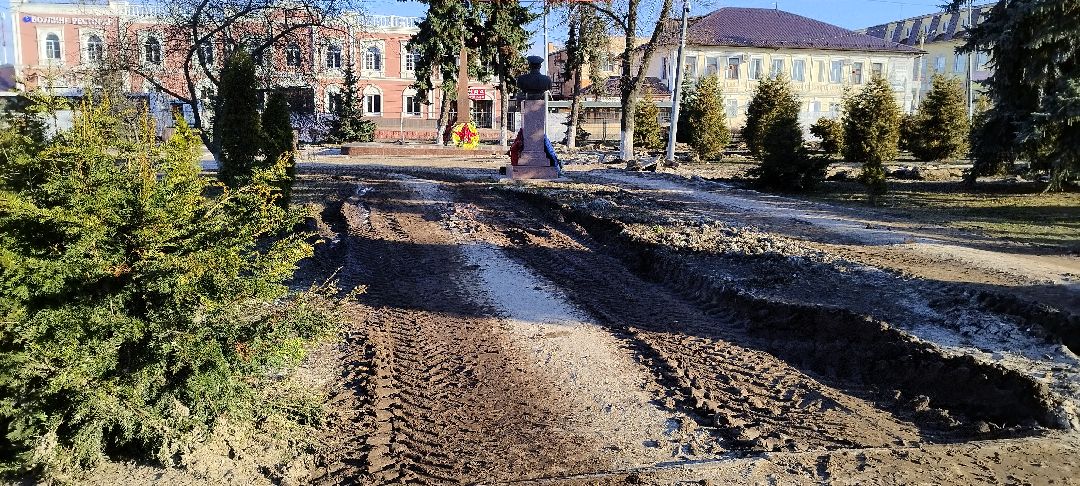 Бронницы, площадь Тимофеева, благоустройство