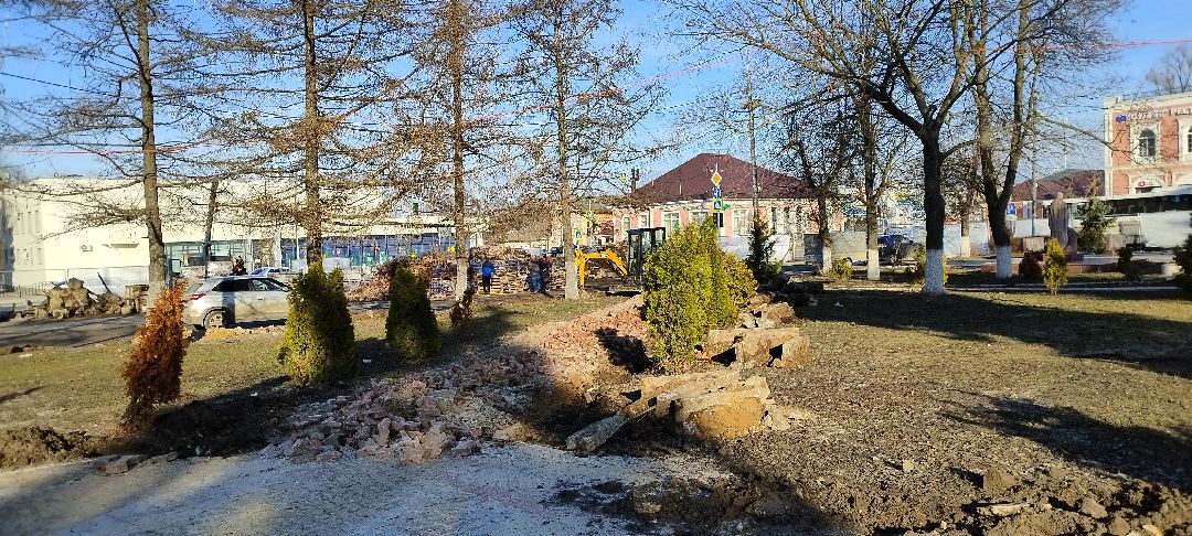 Бронницы, площадь Тимофеева, благоустройство