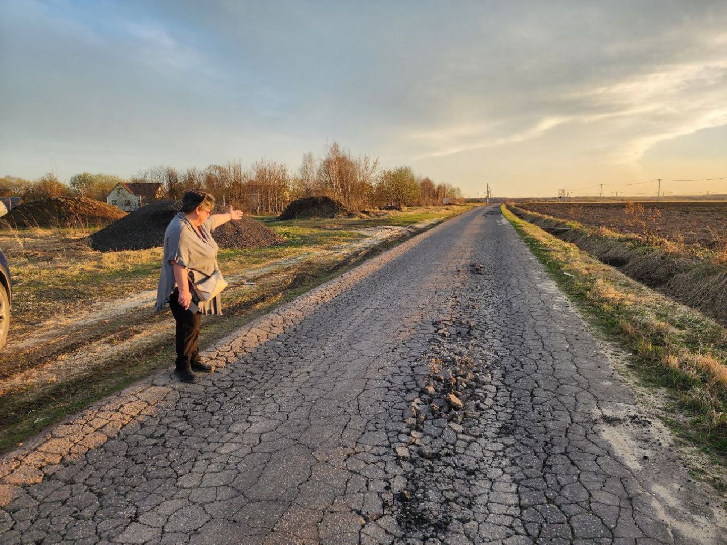 чехов, выездная администрация, жители, обращение жителей, ремонт дороги, деревня,
