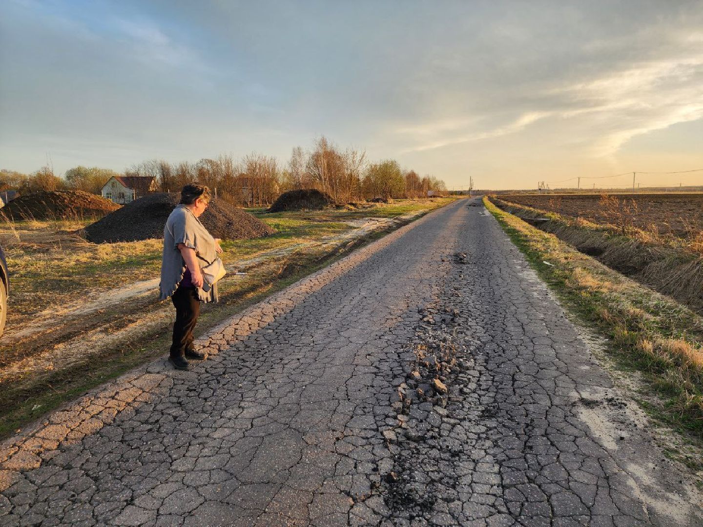 чехов, выездная администрация, жители, обращение жителей, ремонт дороги, деревня,