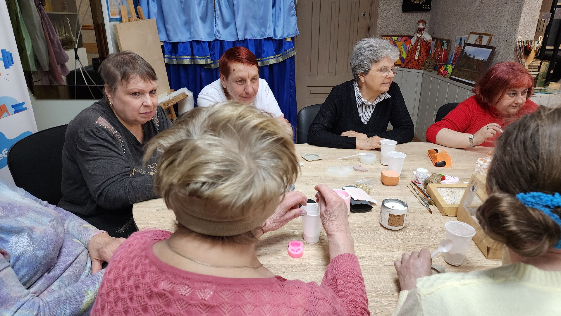 кашира, активное долголетие, ароматическое саше, мастер-класс, гипс, отдушка, акриловая краска, дизайн, декор,