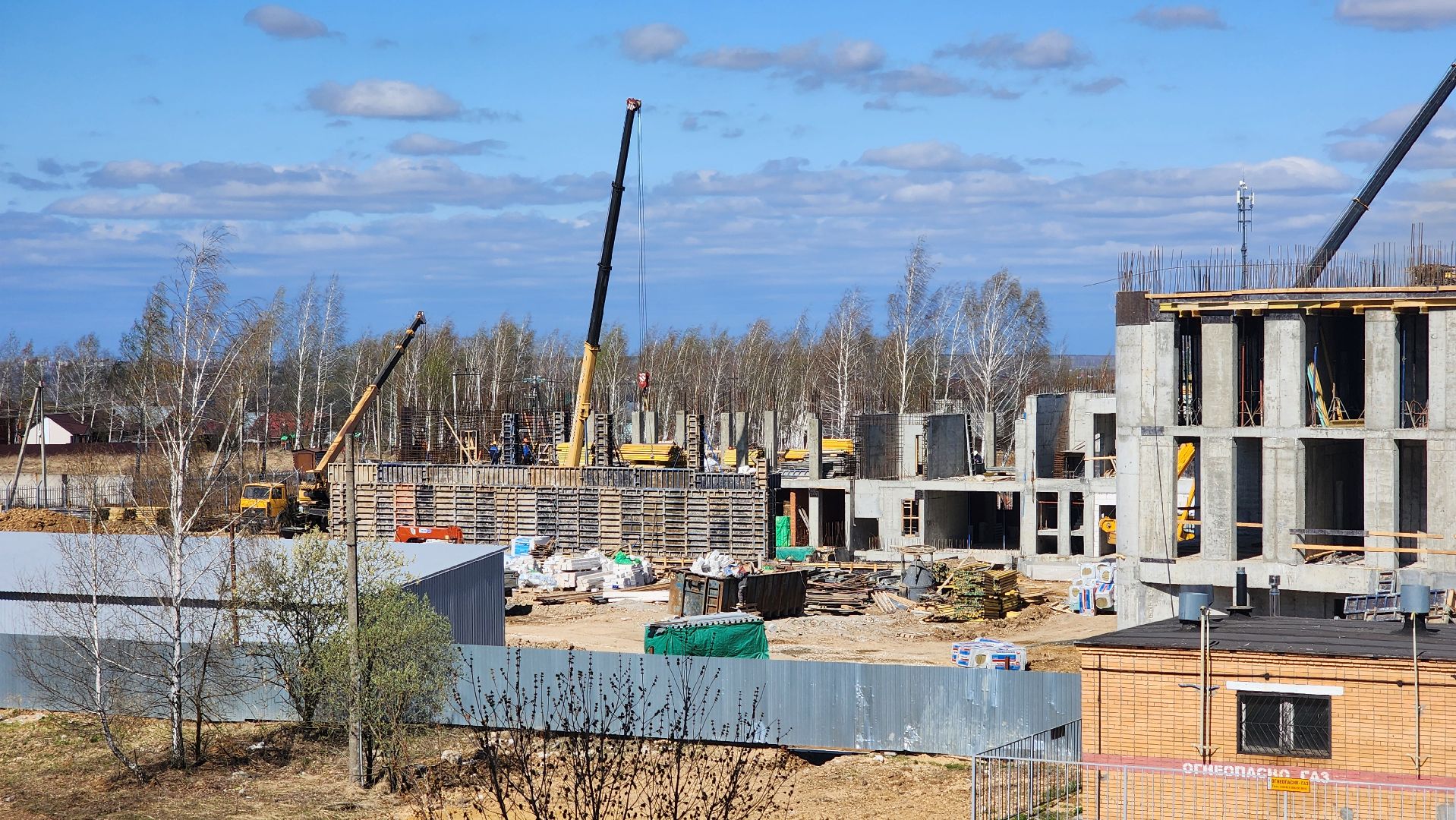 кашира, строительство, полиция, здание овд, монолитные работы,