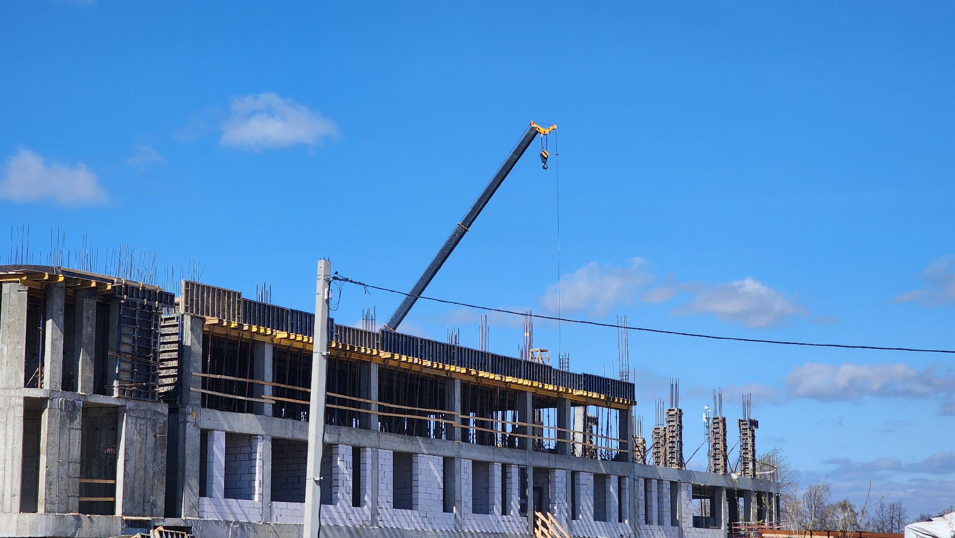 кашира, строительство, полиция, здание овд, монолитные работы,