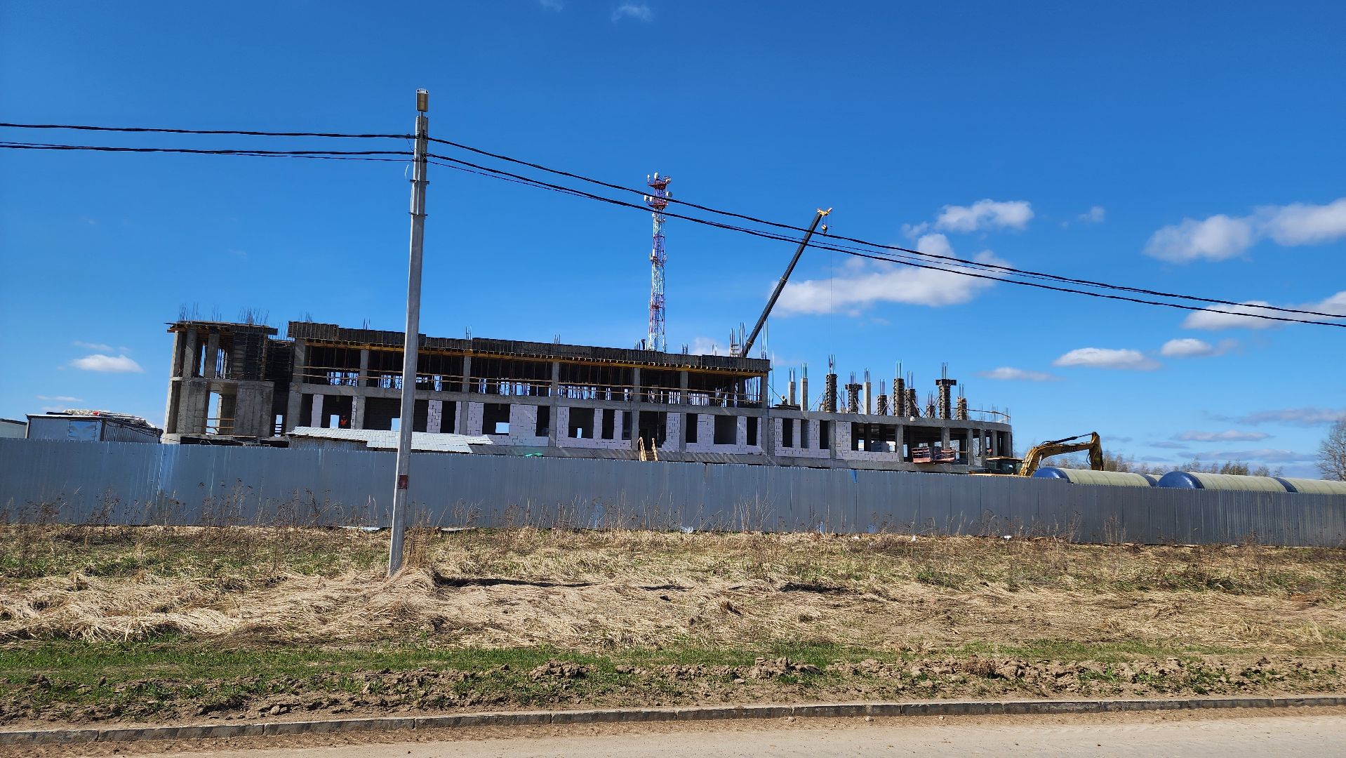 кашира, строительство, полиция, здание овд, монолитные работы,