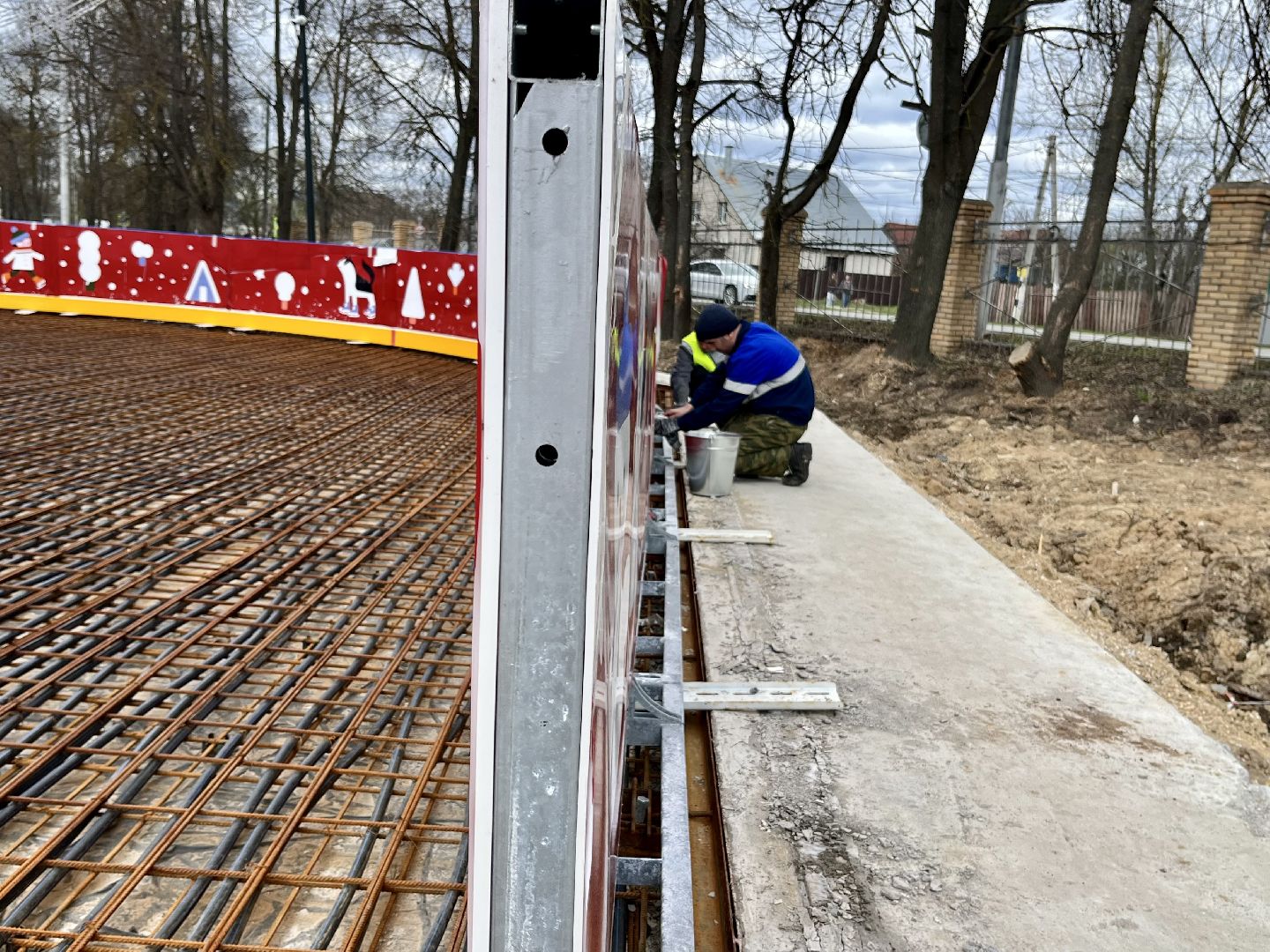 наро-фоминск, каток в парке, центральный парк наро-фоминска, многофункциональная спортивная площадка, спорт подмосковья, наро-фоминский городской округ, кск нара,