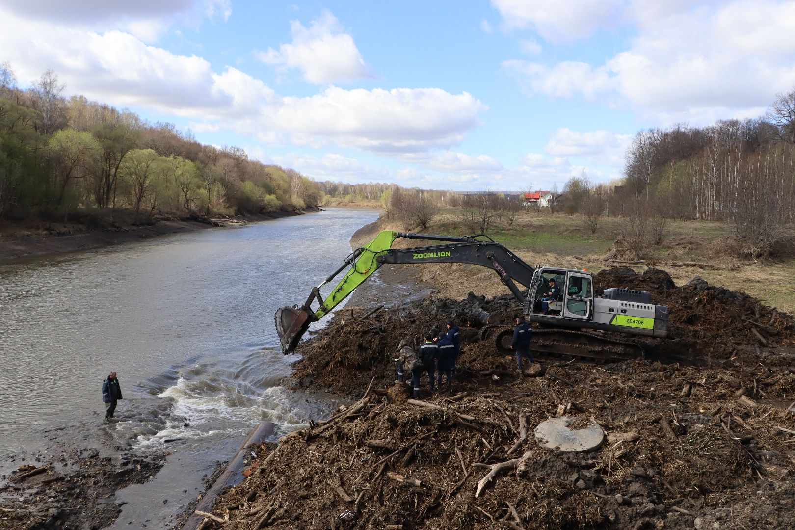 Серебряные Пруды, Ливадия, половодье 2024, Ливадийская ГРЭС, гидросооружение, плотина,