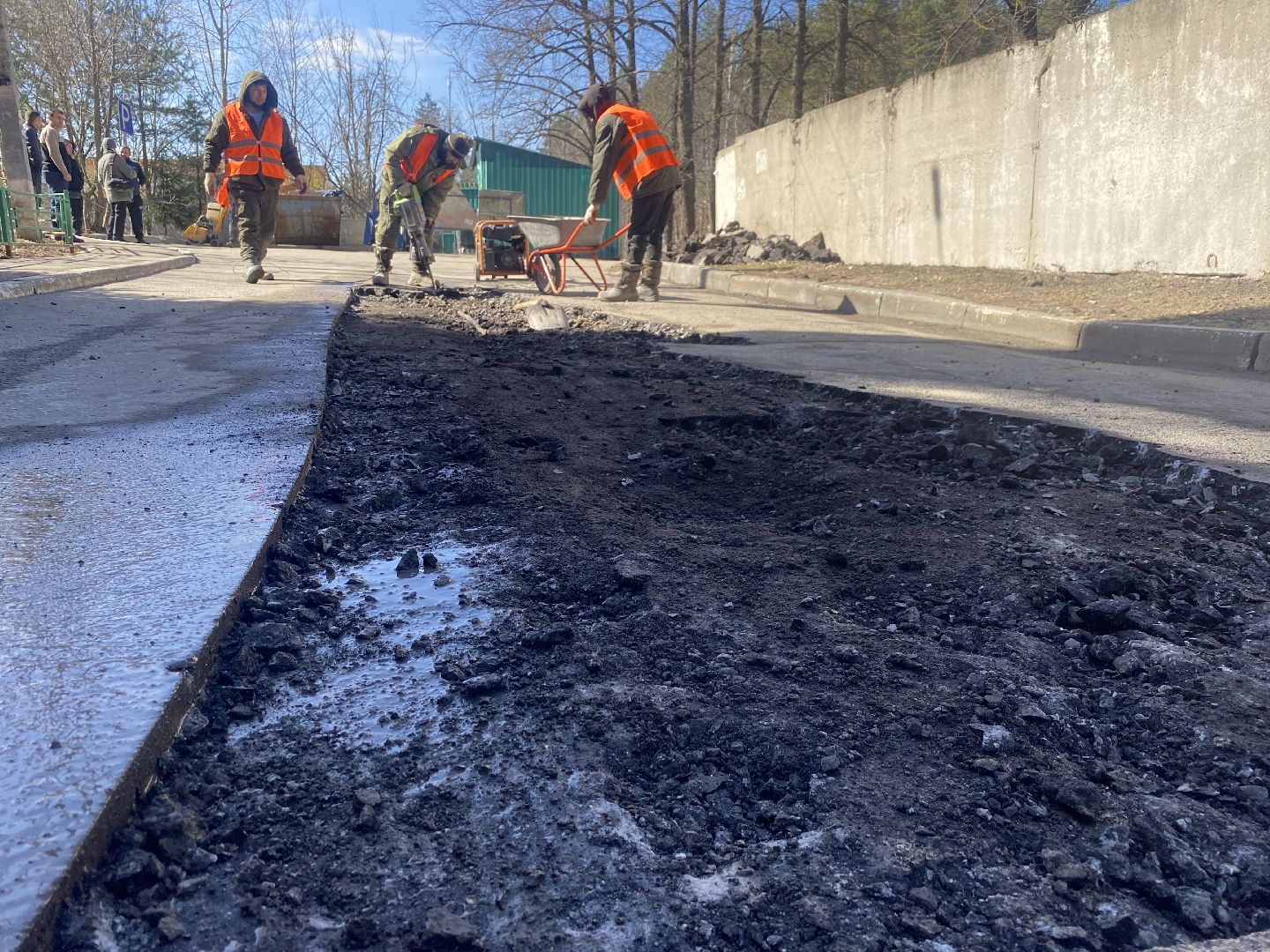 Ремонт дорог, Власиха улица Южная, Власиха микрорайон Березка, асфальтирование дорог, качественные дороги,