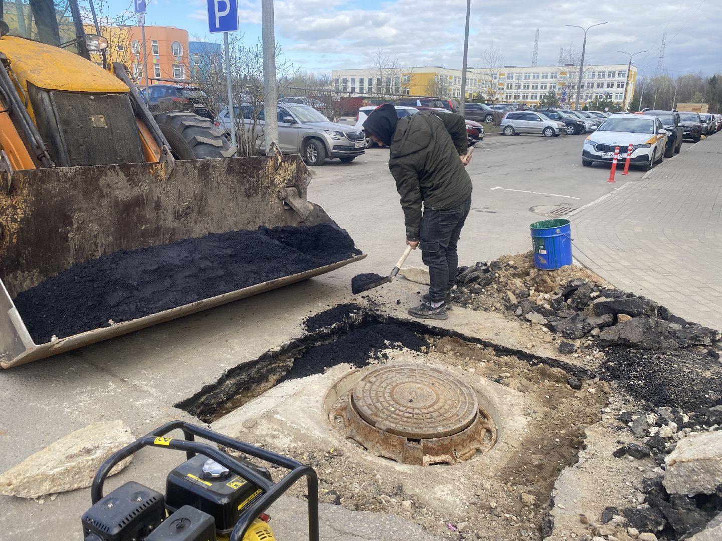 Ремонт дорог, Власиха улица Южная, Власиха микрорайон Березка, асфальтирование дорог, качественные дороги,