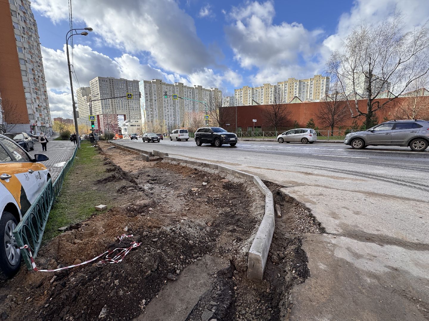 Одинцово, Ремонт дорог, Новые тротуары,