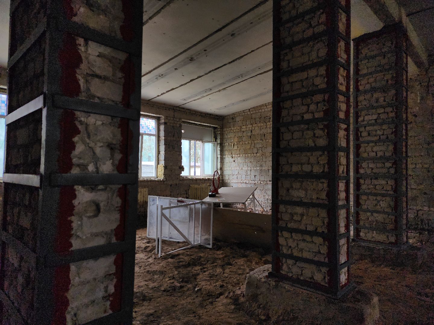 Стяжка пола, Дубна, Капремонт, Школа, Новый этап,