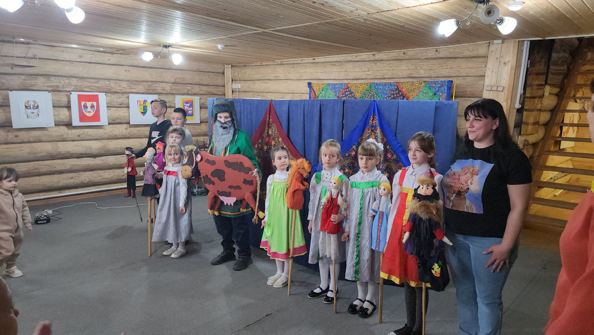 кашира, дом творчества имени бориса щукина, кукольный театр, театральный фестиваль, дети с овз, масленица, блины, конкурс,