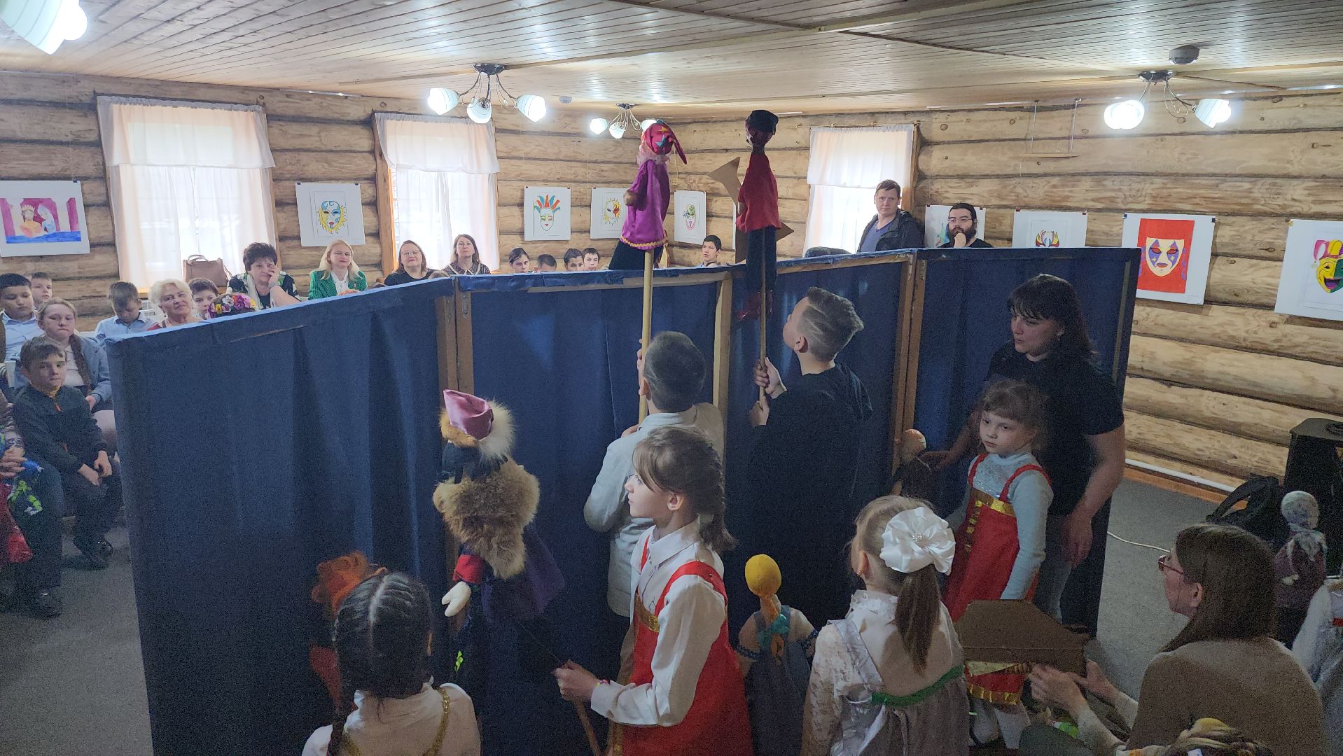 кашира, дом творчества имени бориса щукина, кукольный театр, театральный фестиваль, дети с овз, масленица, блины, конкурс,