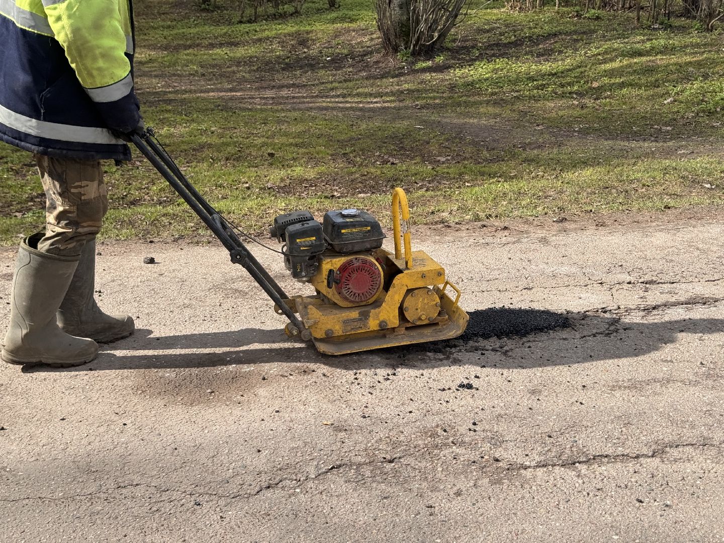 шаховская, дорожные работы, ямочный ремонт,