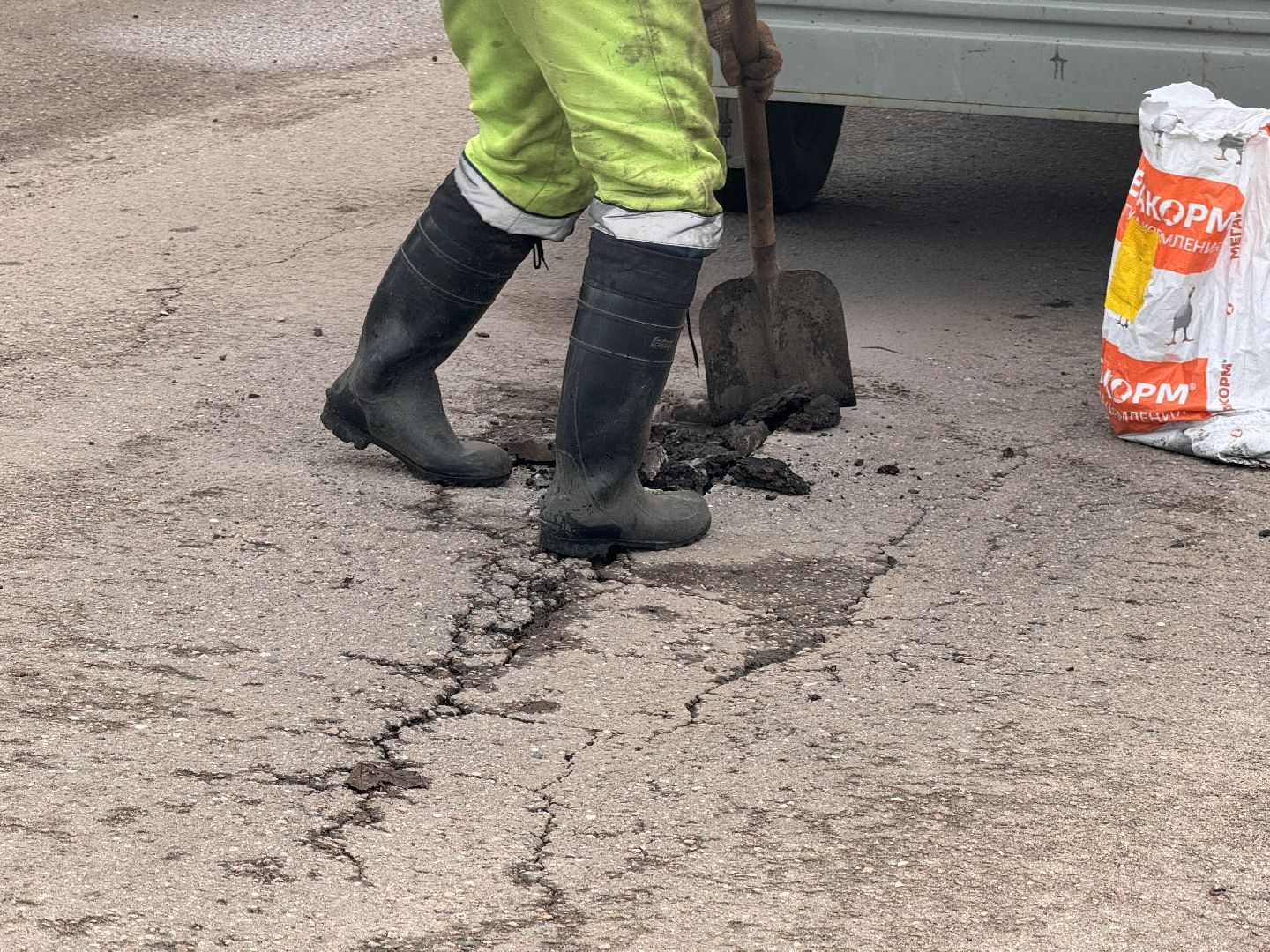 шаховская, дорожные работы, ямочный ремонт,