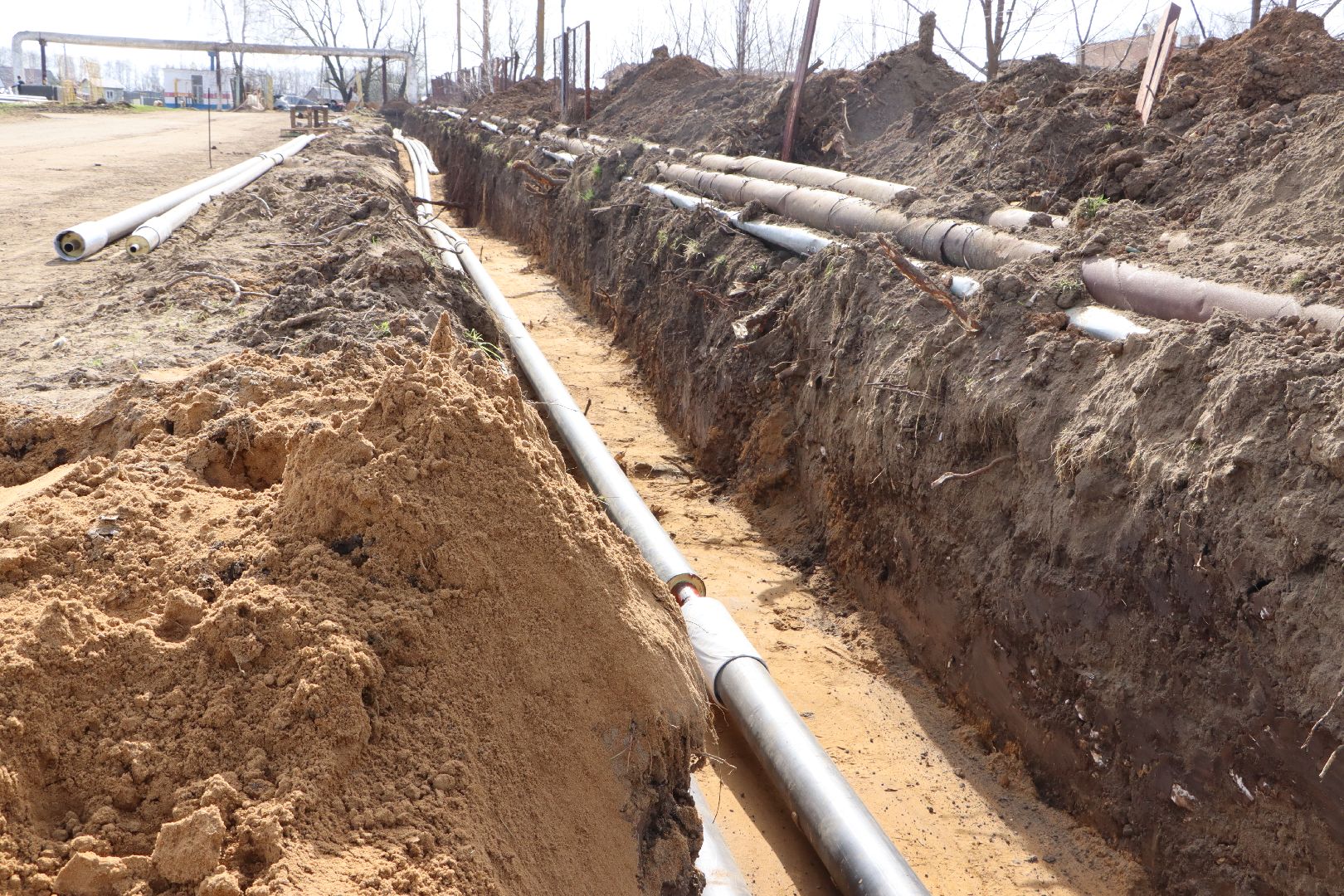 Серебряные Пруды, Петрово, замена теплосетей, капремонт теплосетей, жкх,