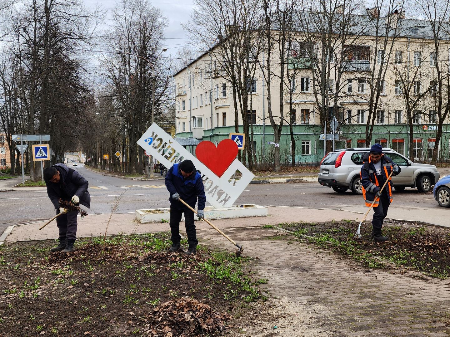 красноармейск, г.о. пушкинский, общественные пространства, цветники,