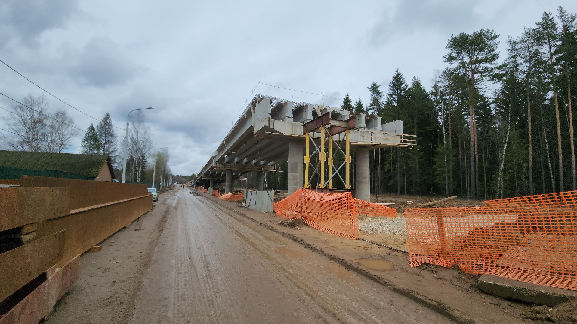 красногорск, аникеевка, путепровод, строительство,мцд-2,