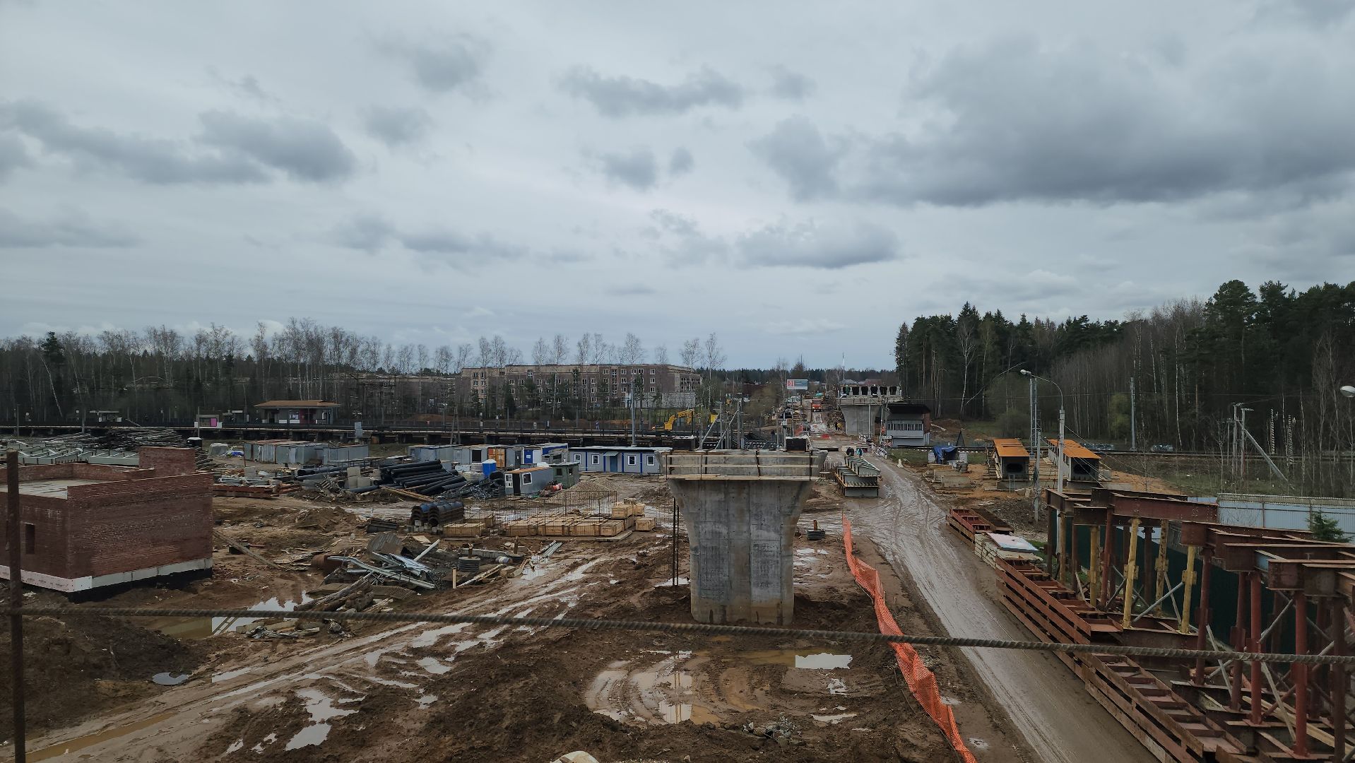 красногорск, аникеевка, путепровод, строительство,мцд-2,