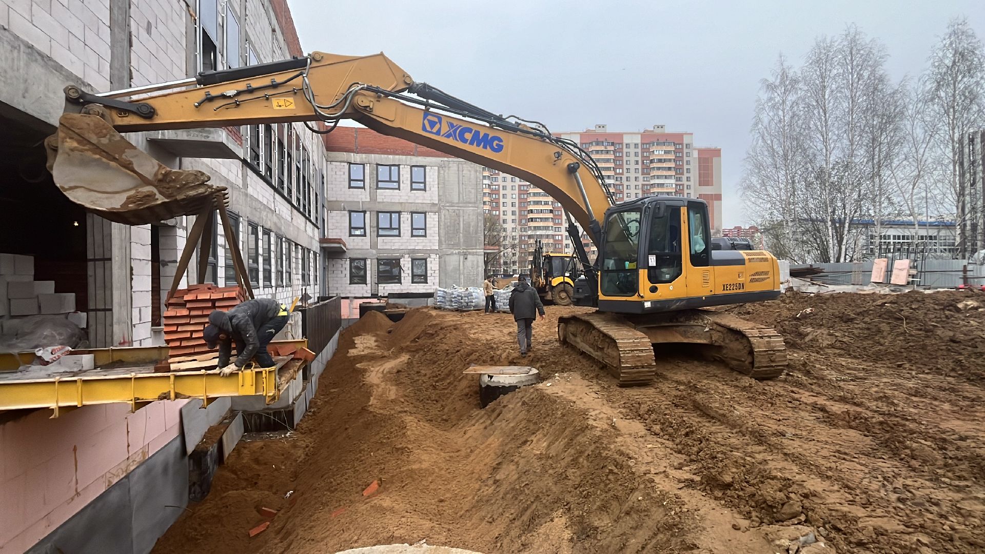 строительство, стройка, строительство детского сада, детский сад, балашиха,