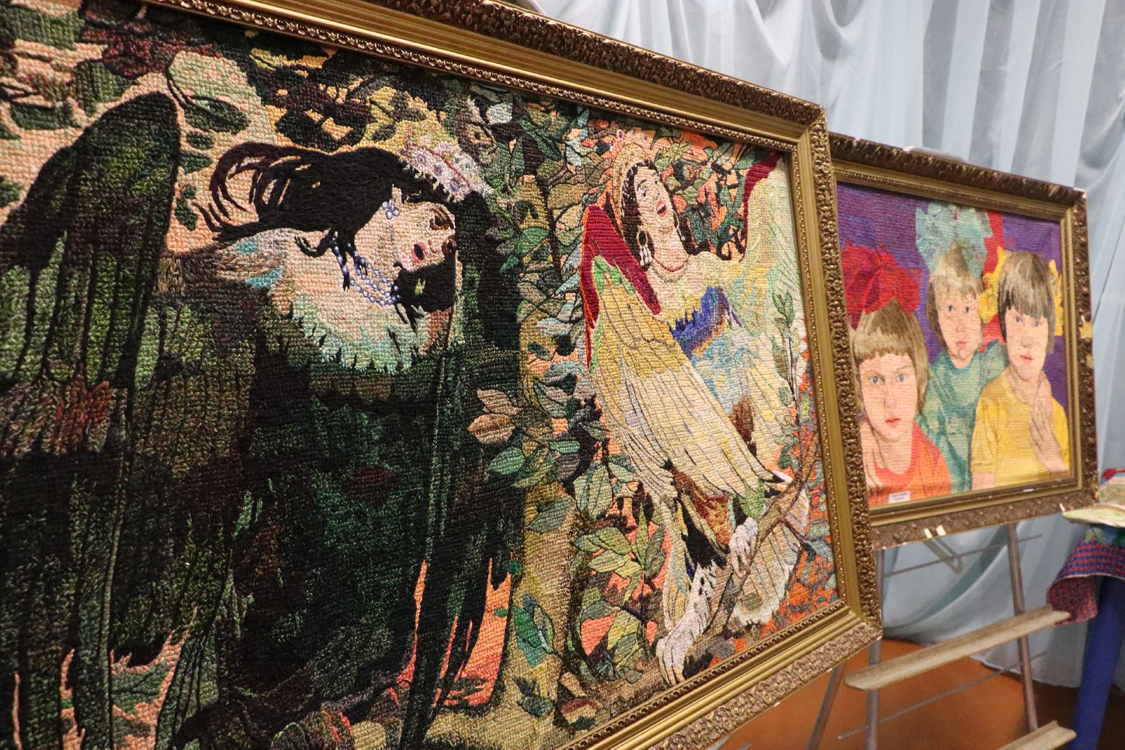 выставка народных умельцев, Серебряные Пруды, Узуново, культура, живопись, узуновский вышивальщик,