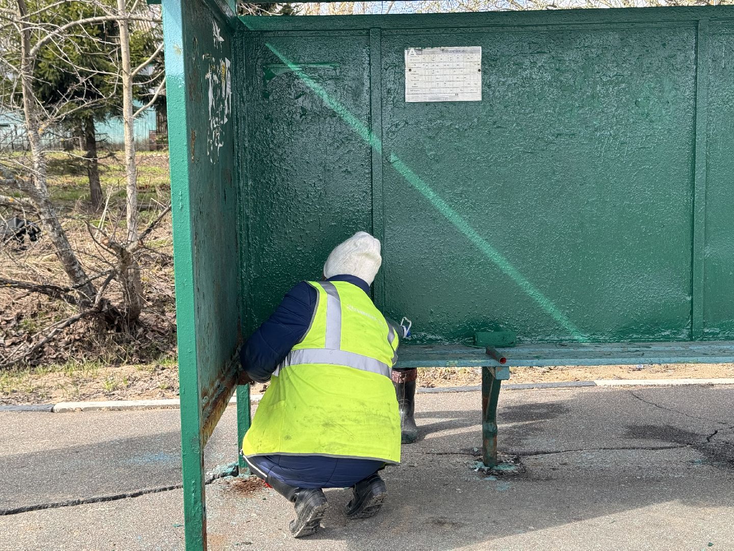 покраска, шаховская, остановки,